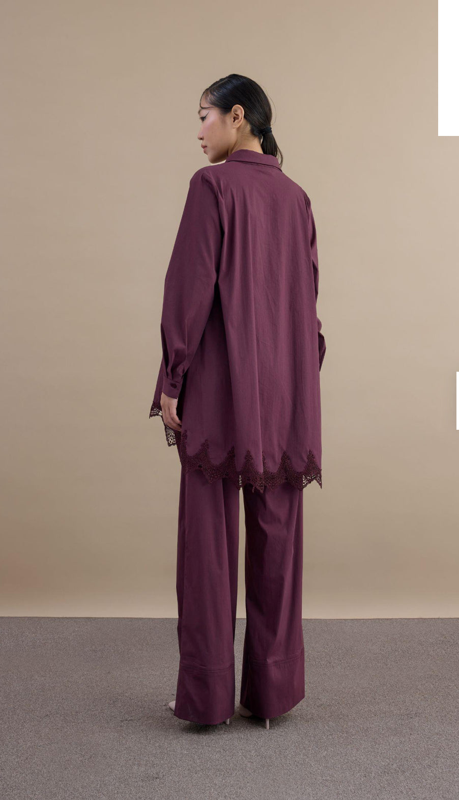 Almarwah Spitzendetail Zweiteiler