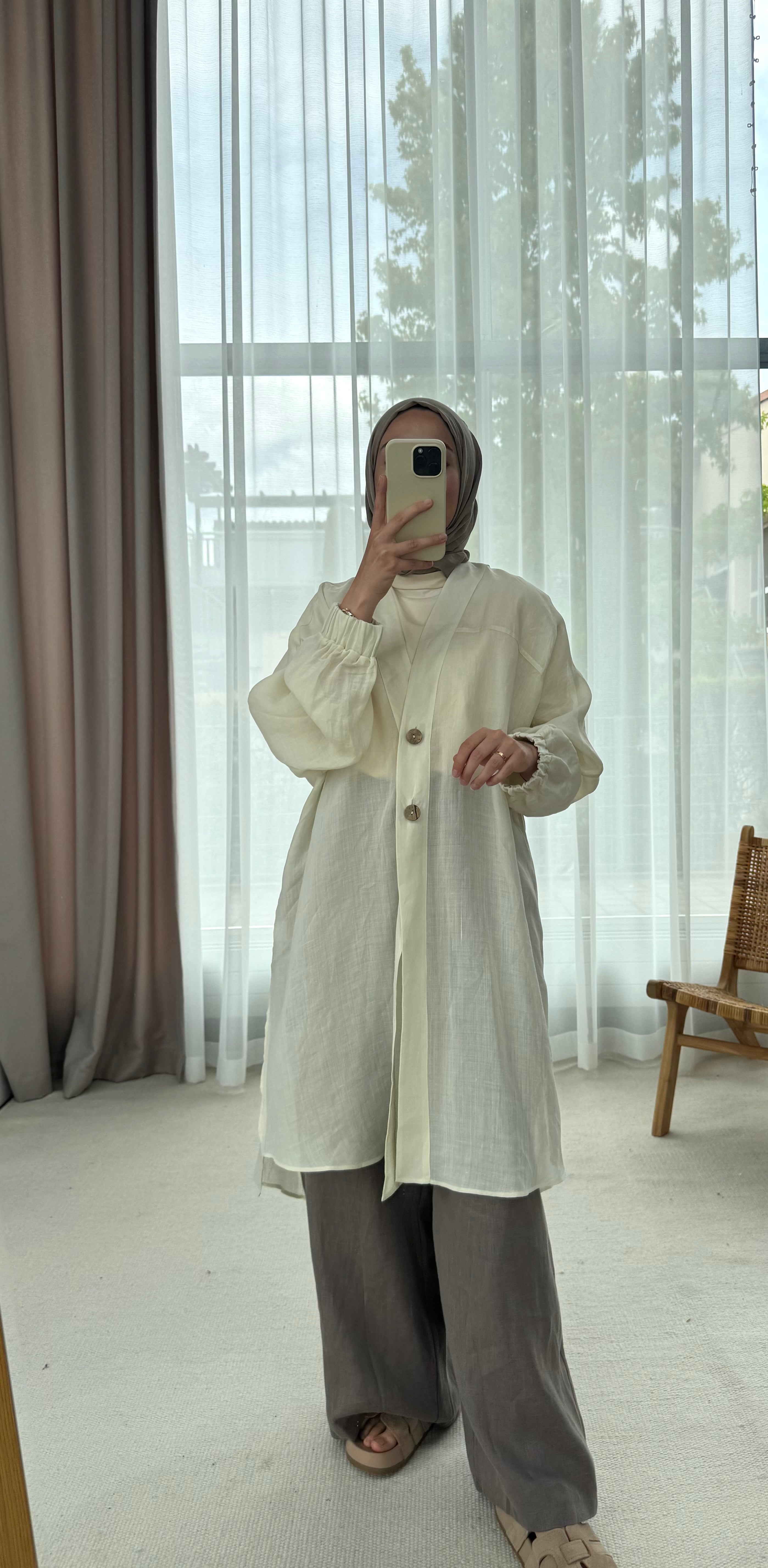 Almarwah Jacke aus Leinen 405023