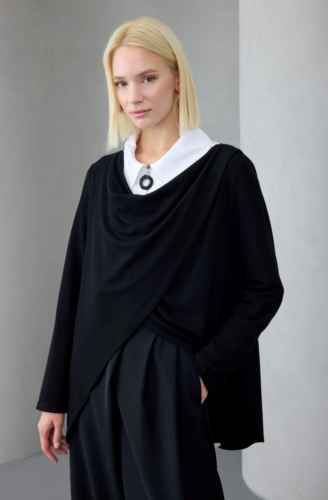 Asymmetrische Wickel-Tunika