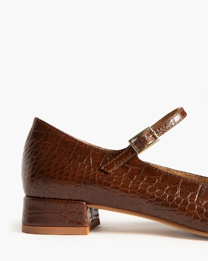 Mary-Janes mit Animal Print