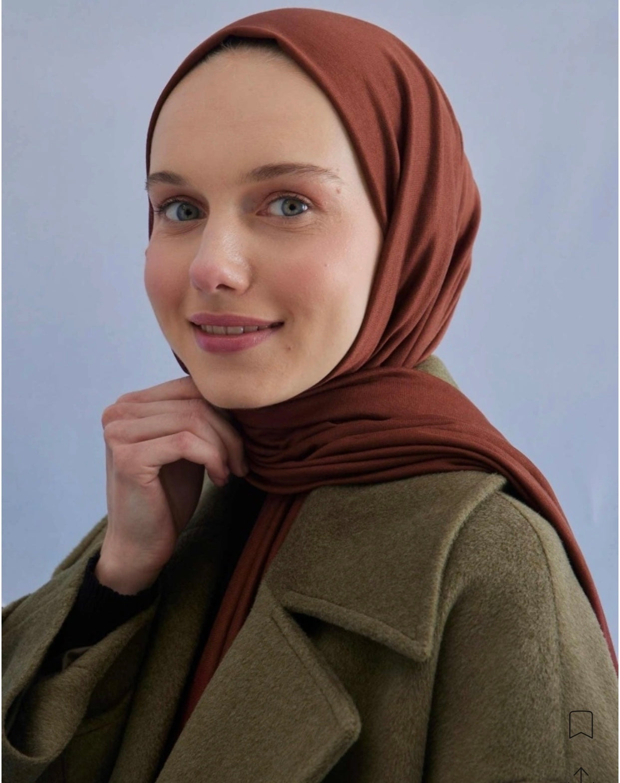 Jersey scarf in tree bark