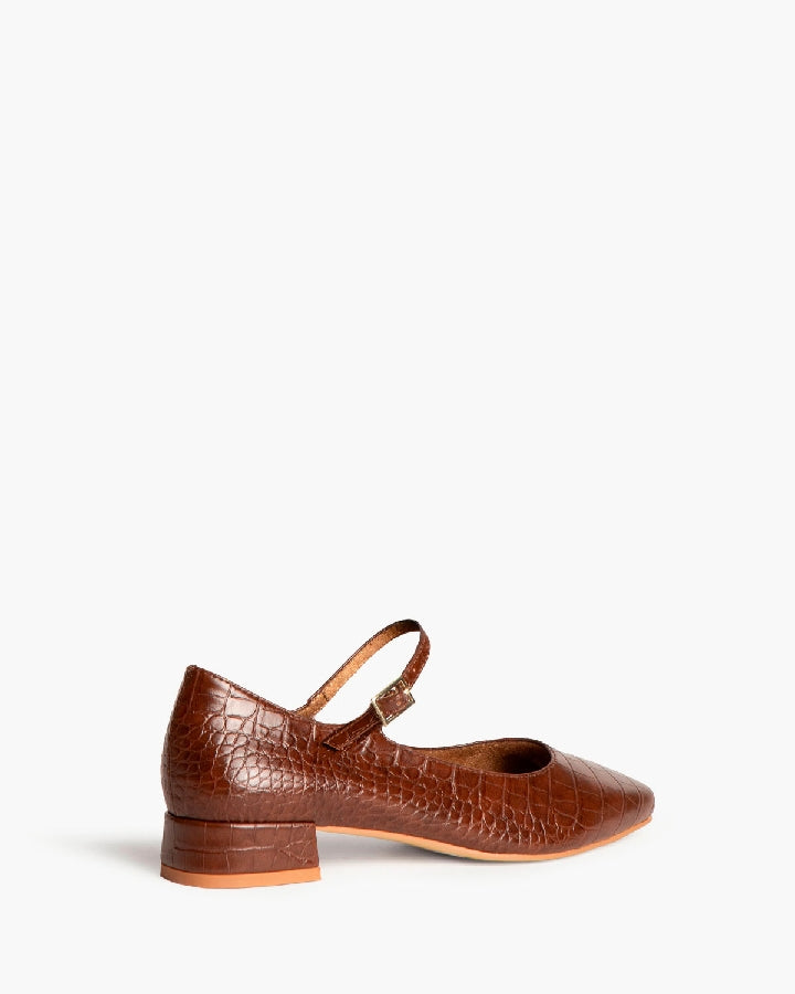 Mary-Janes mit Animal Print