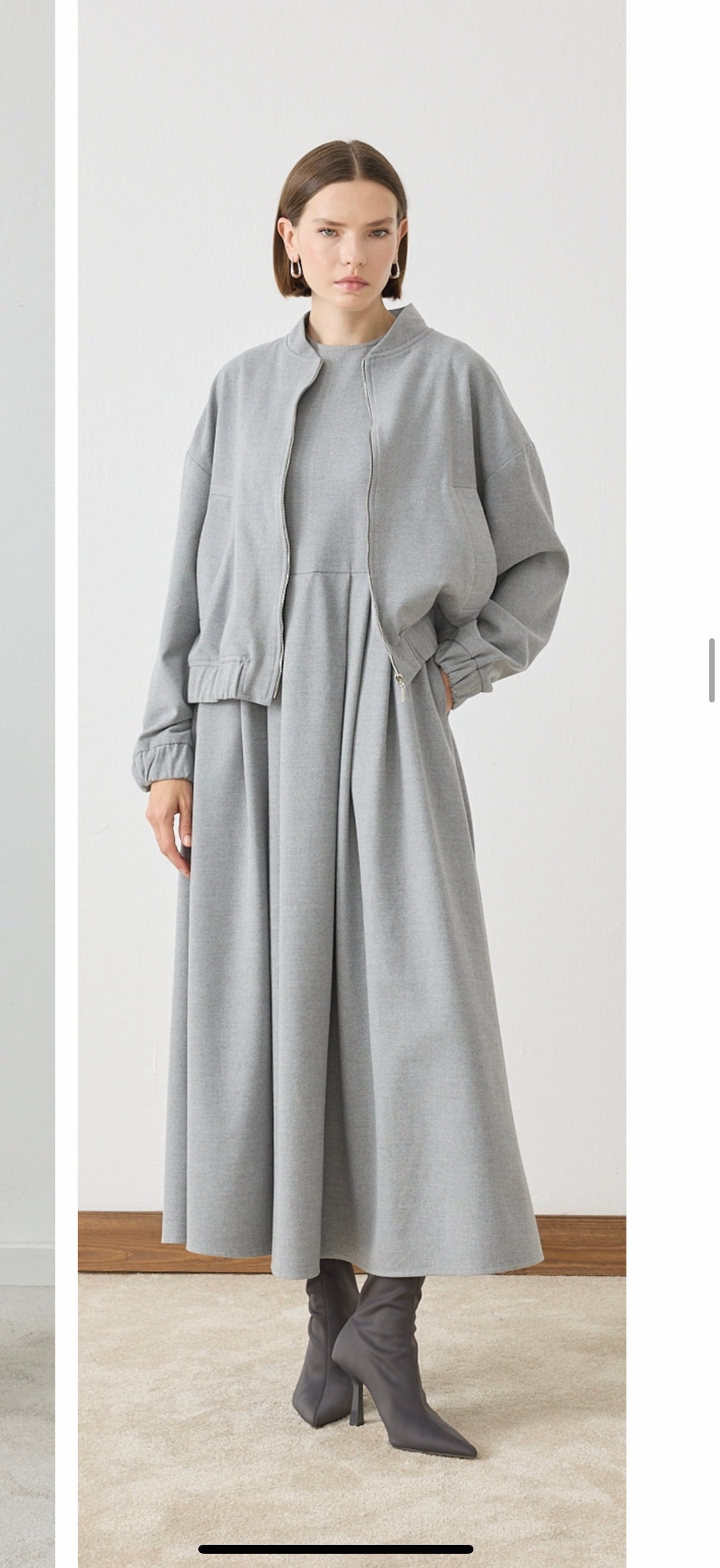 Valle Bomber Jacke mit Kleid