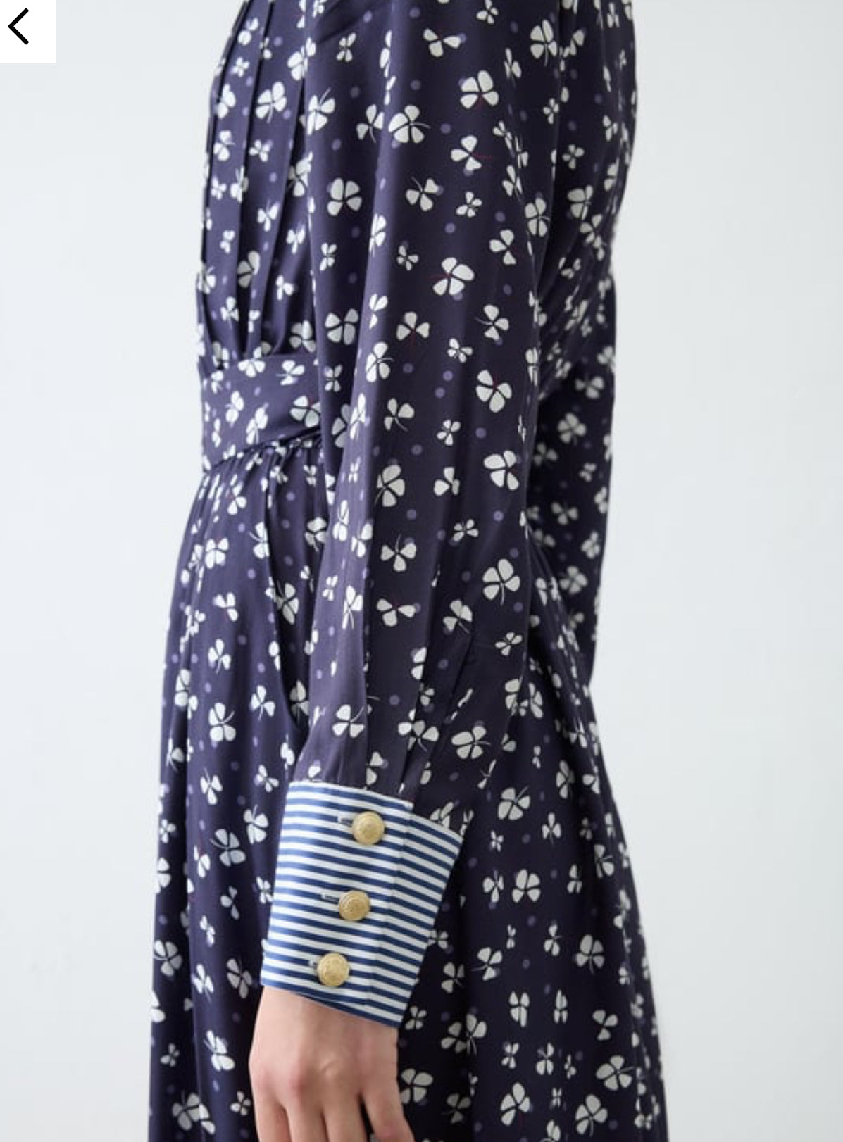 Milan Rayon Viskose Kleid Marineblau