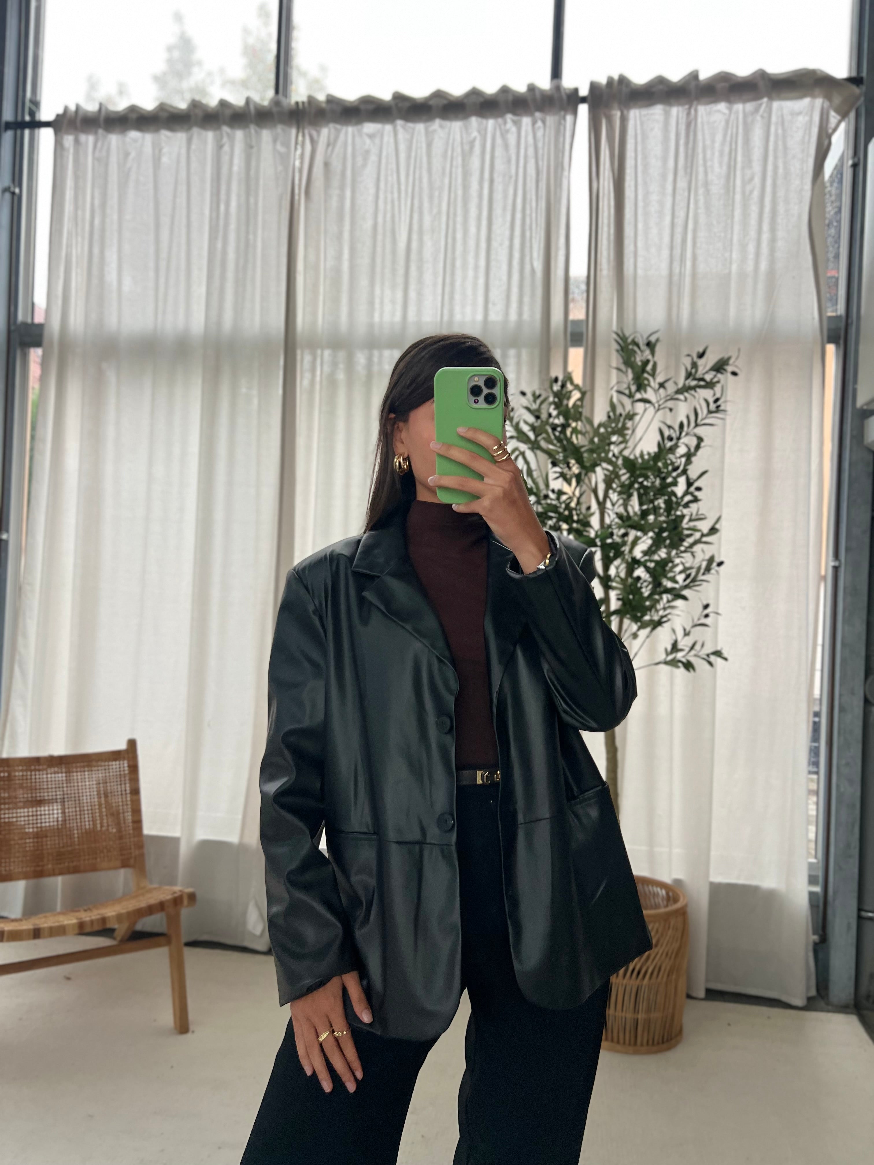 Leder Blazer Premium