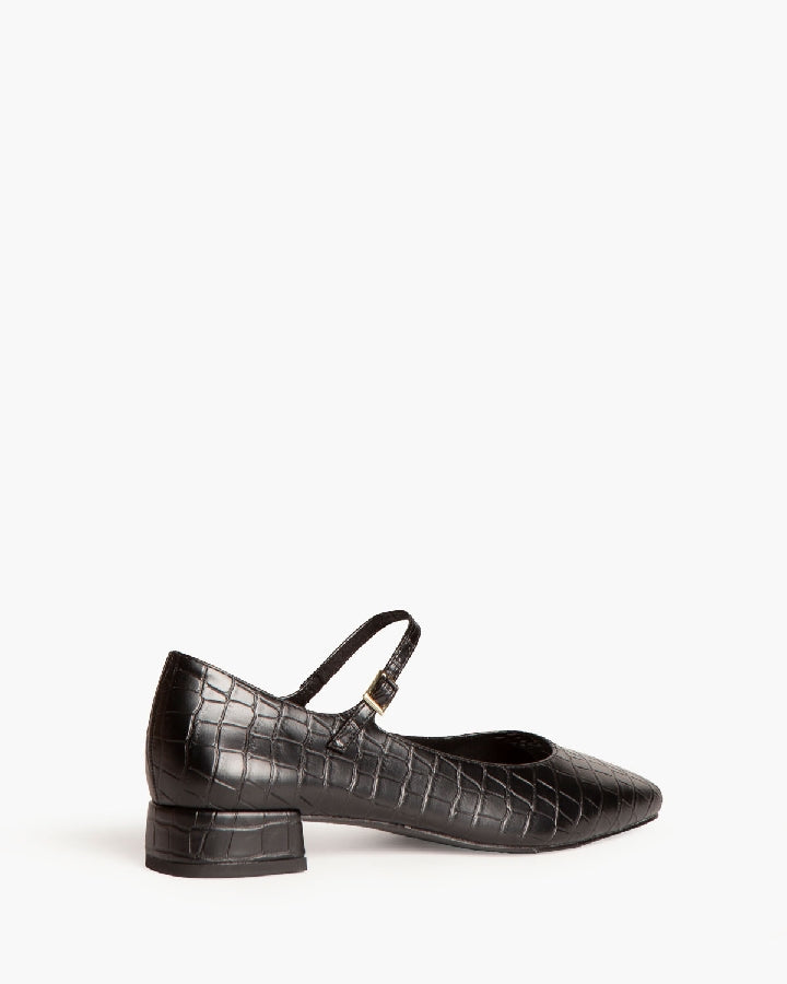 Mary-Janes mit Animal Print