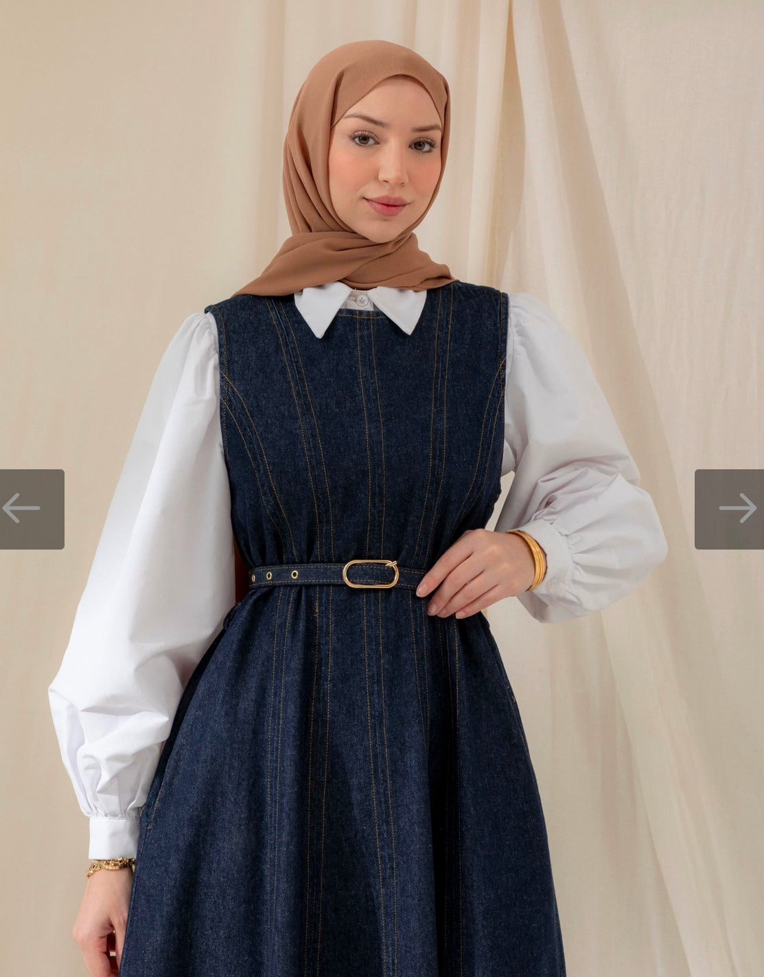 Denim ärmelloses Kleid