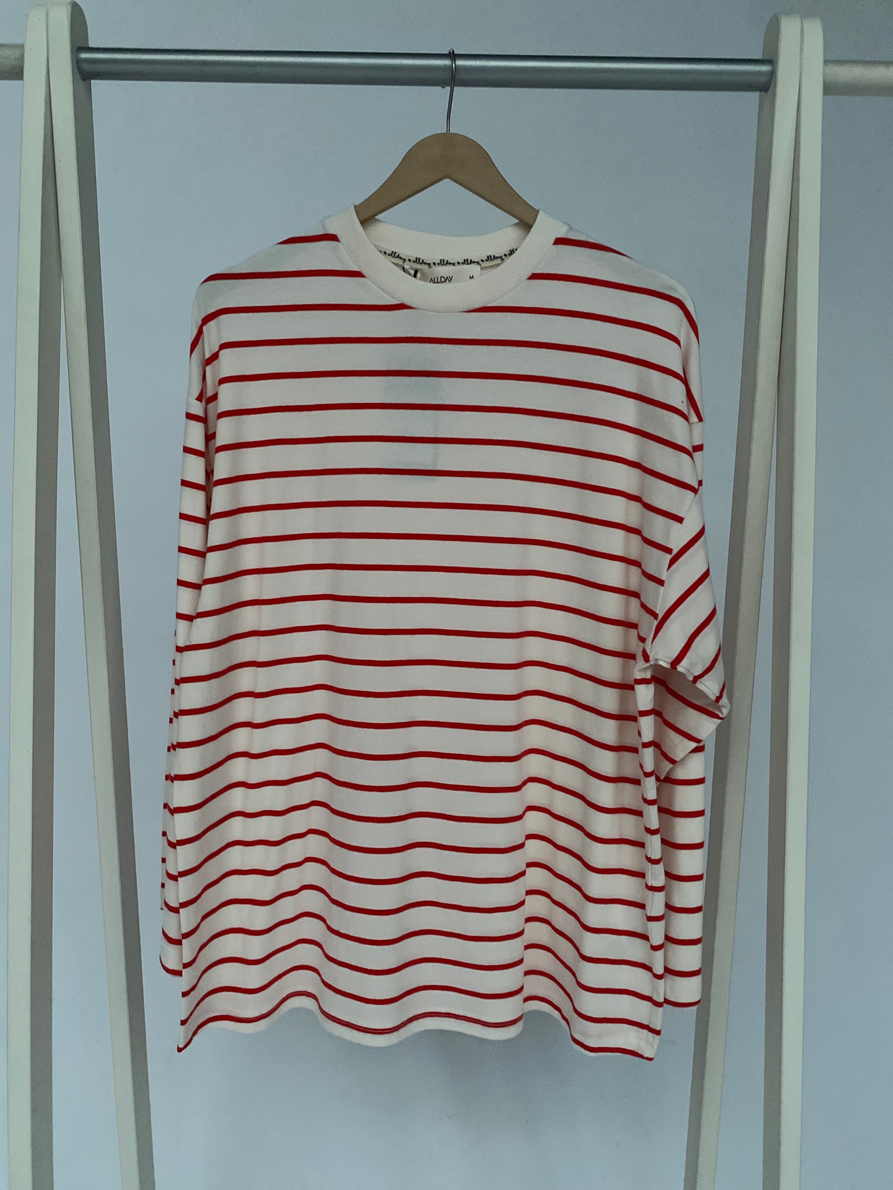 Oversize gestreifte Tunika