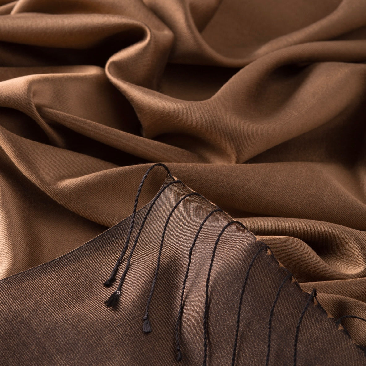 Ipekevi Seidenschal Milchkaffee