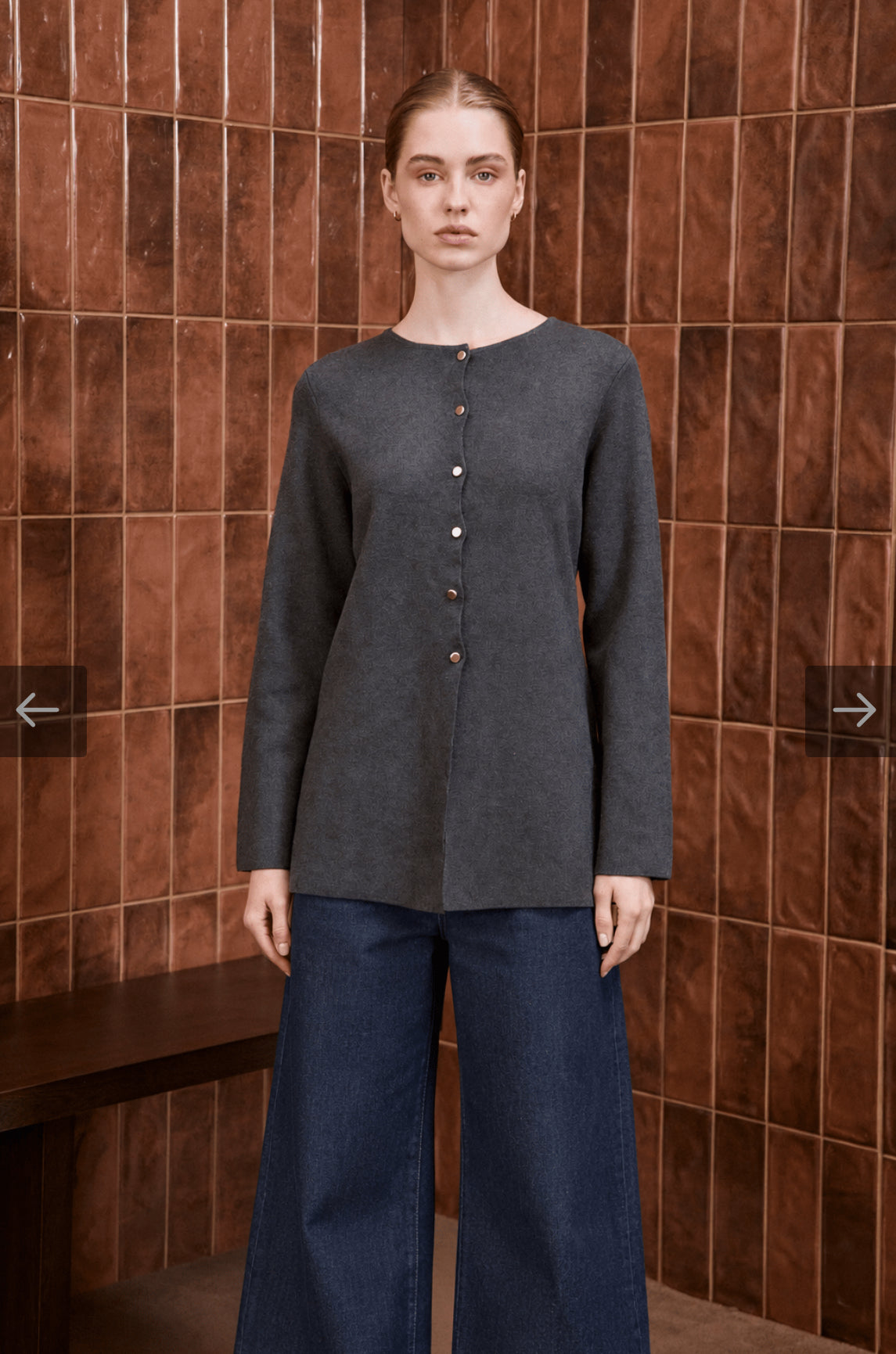 Lina Viskose Strickjacke
