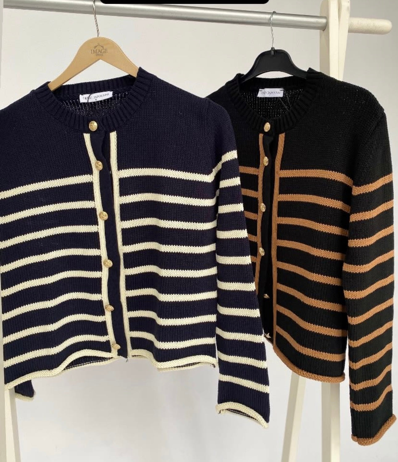 Marin Strickjacke gestreift