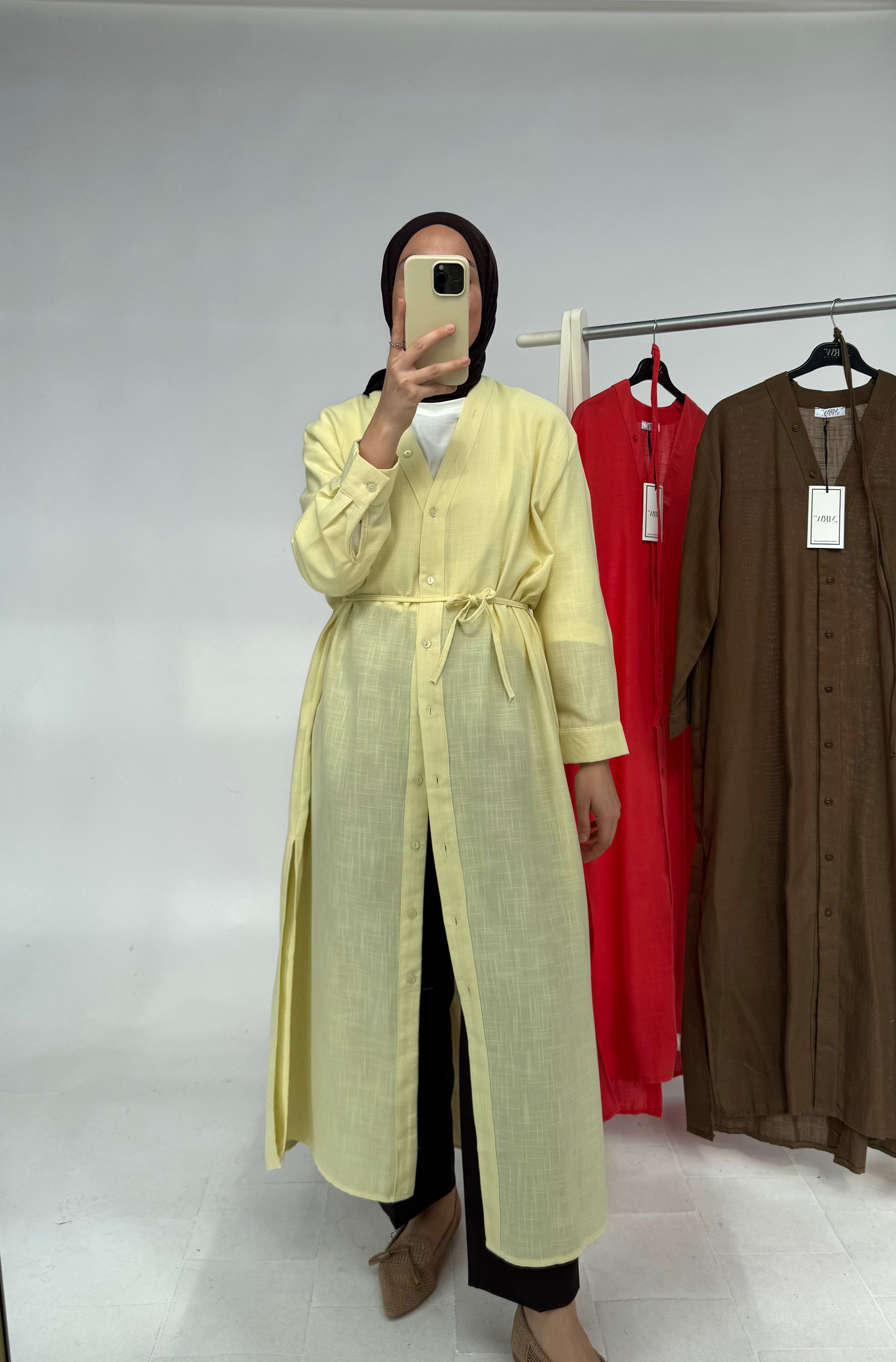 Tunika mit asymmetrischem Knopf