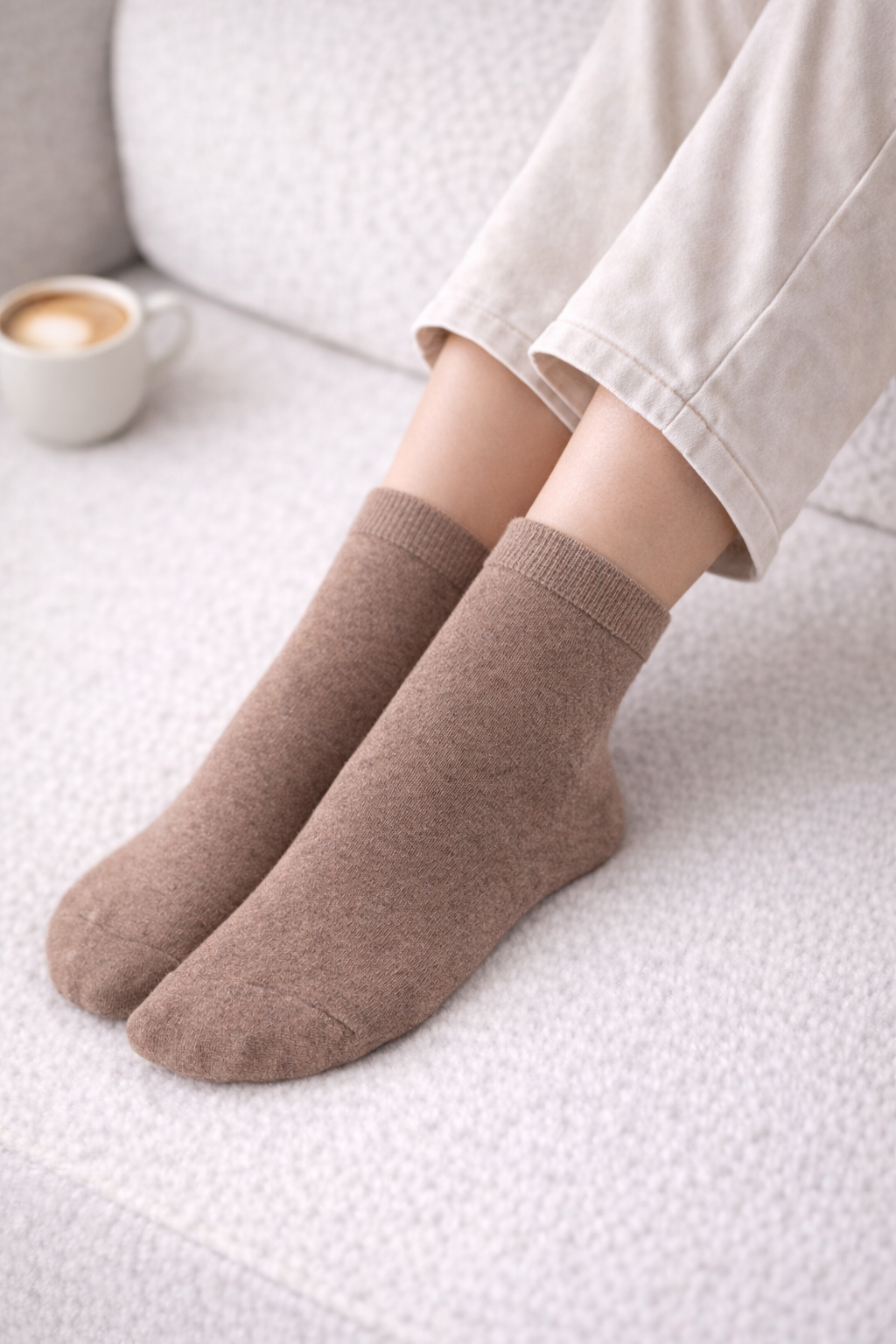 Wollsocken Einfarbig