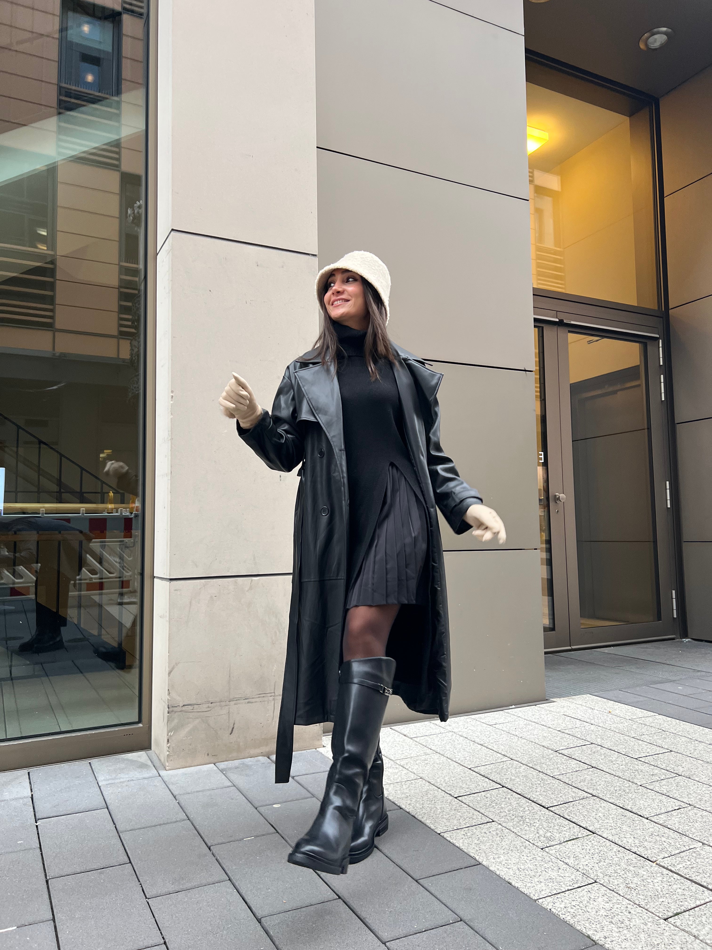 Strickoberteil mit Schlitz