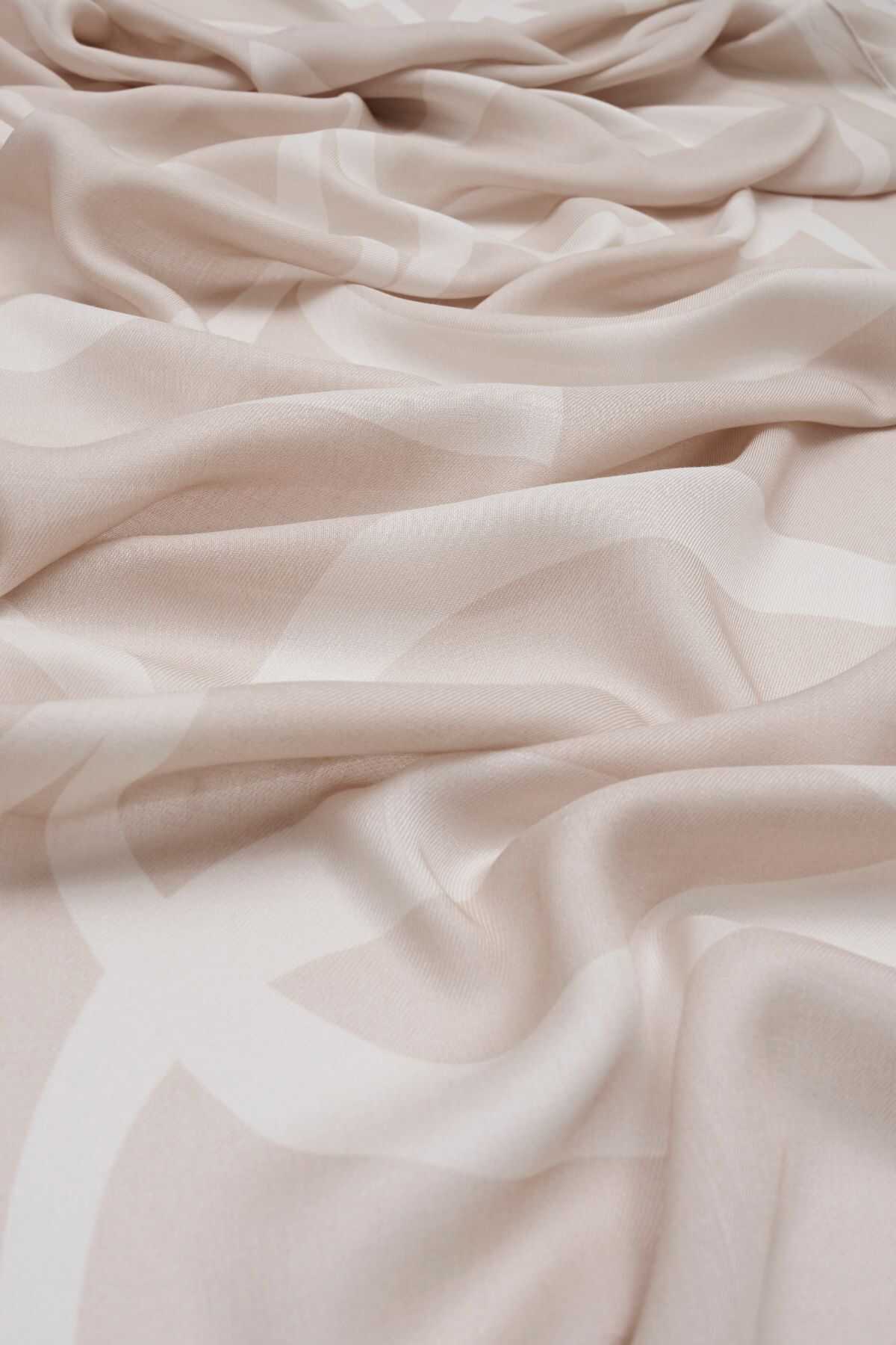 IMANNOR HIJAB DOUBLE O LOGO in Beige