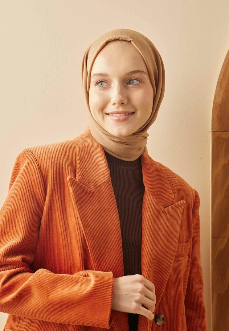 Fresh Scarfs Crash scarf in milk coffee