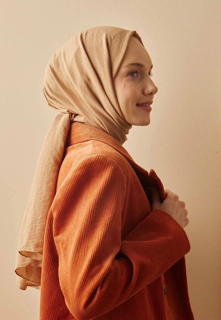 Fresh Scarfs Crash scarf in milk coffee