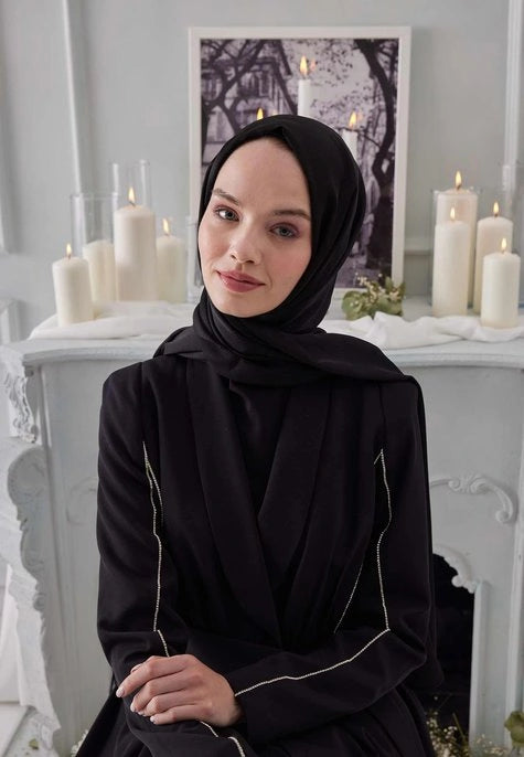 Fresh Scarfs hijab headscarf Janjan in black
