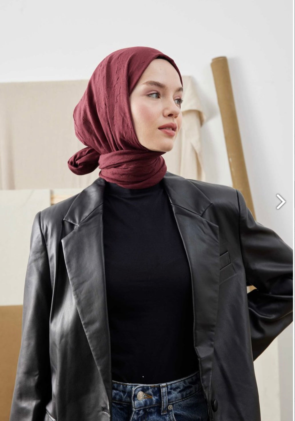 Fresh Scarfs "Bambus" in Bordo