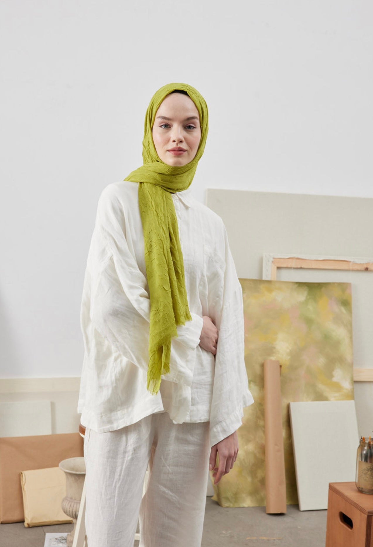 Fresh Scarfs "Bambus" in Pistazie