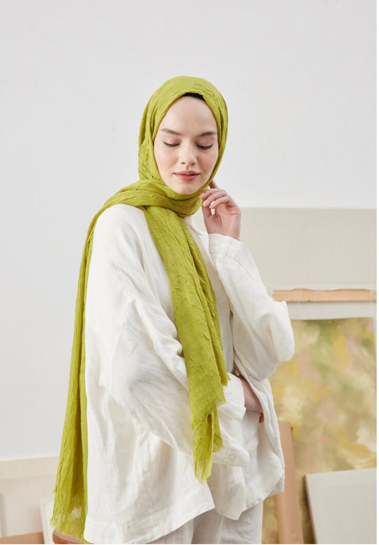 Fresh Scarfs "Bambus" in Pistazie