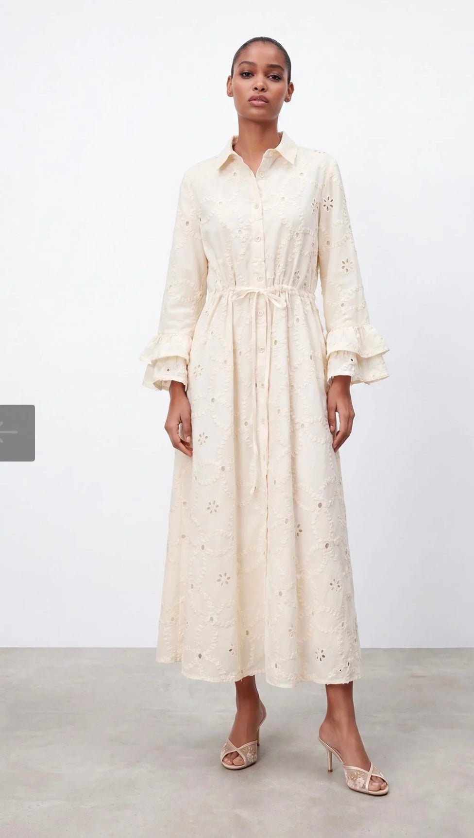 Kleid mit Volantärmel - Image Stores
