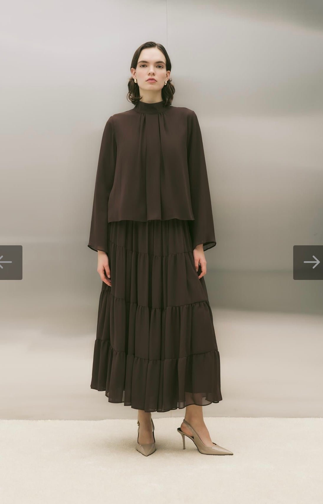 Lilyum Zweiteiler aus Chiffon - Image Stores