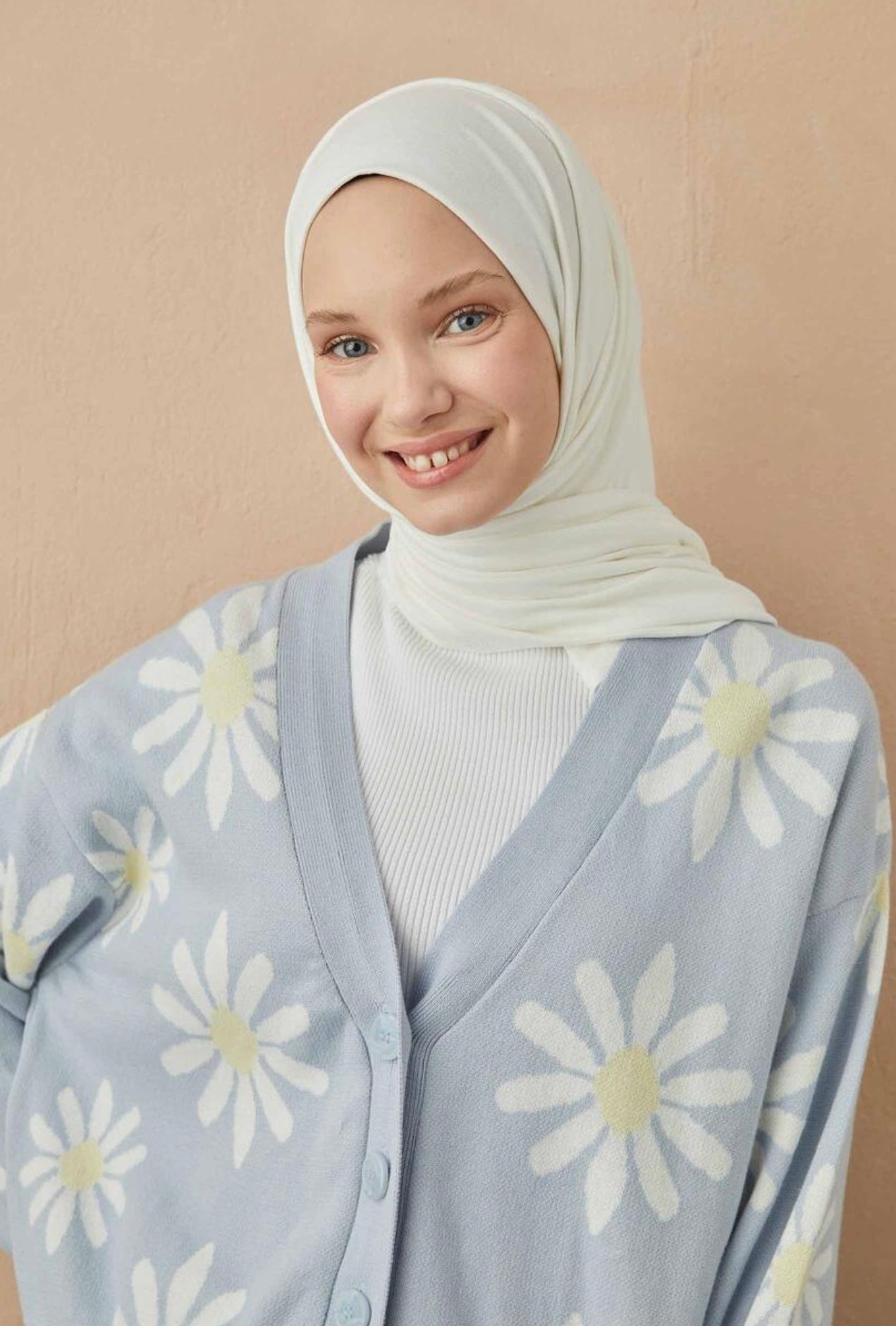 Jersey scarf offwhite