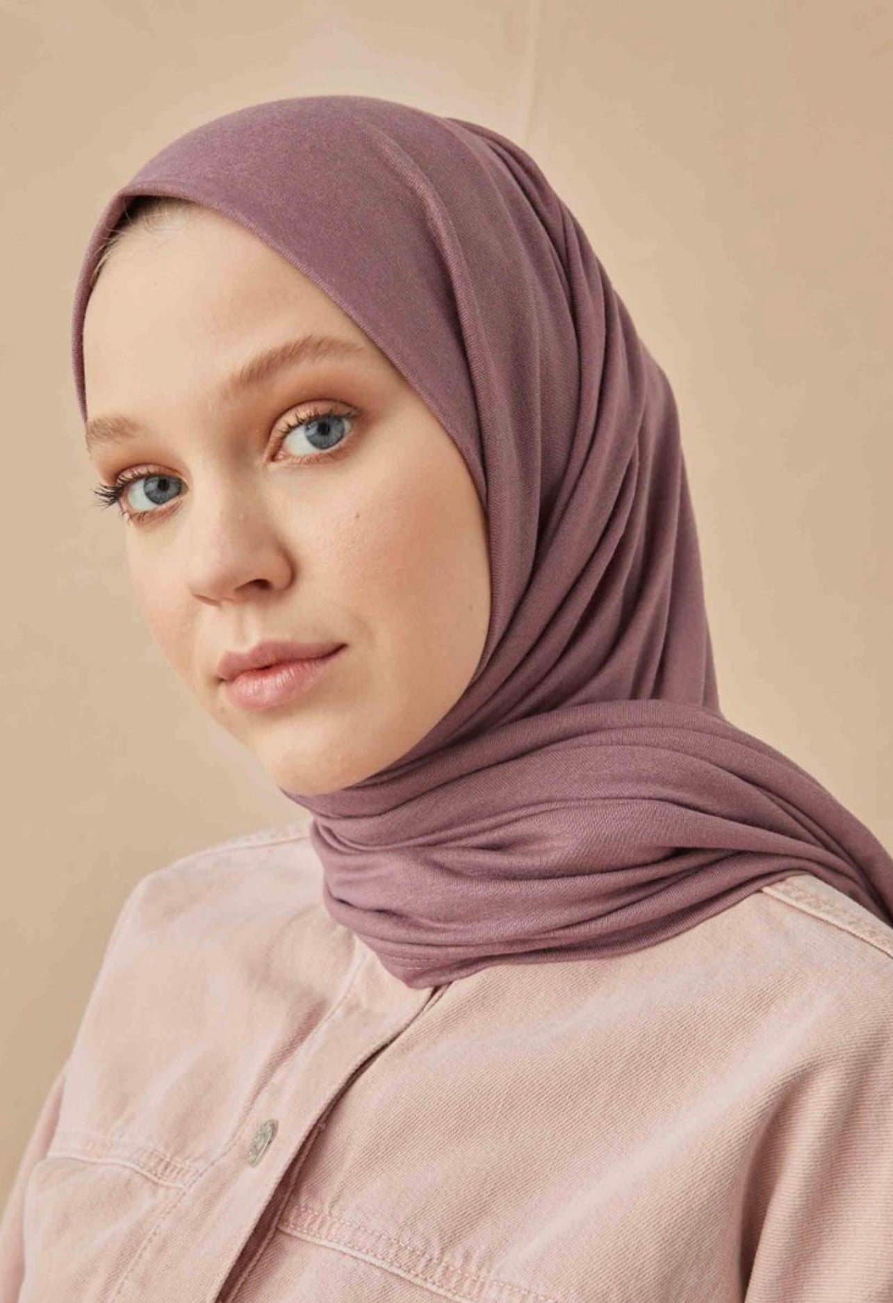 Jersey scarf dusty rose