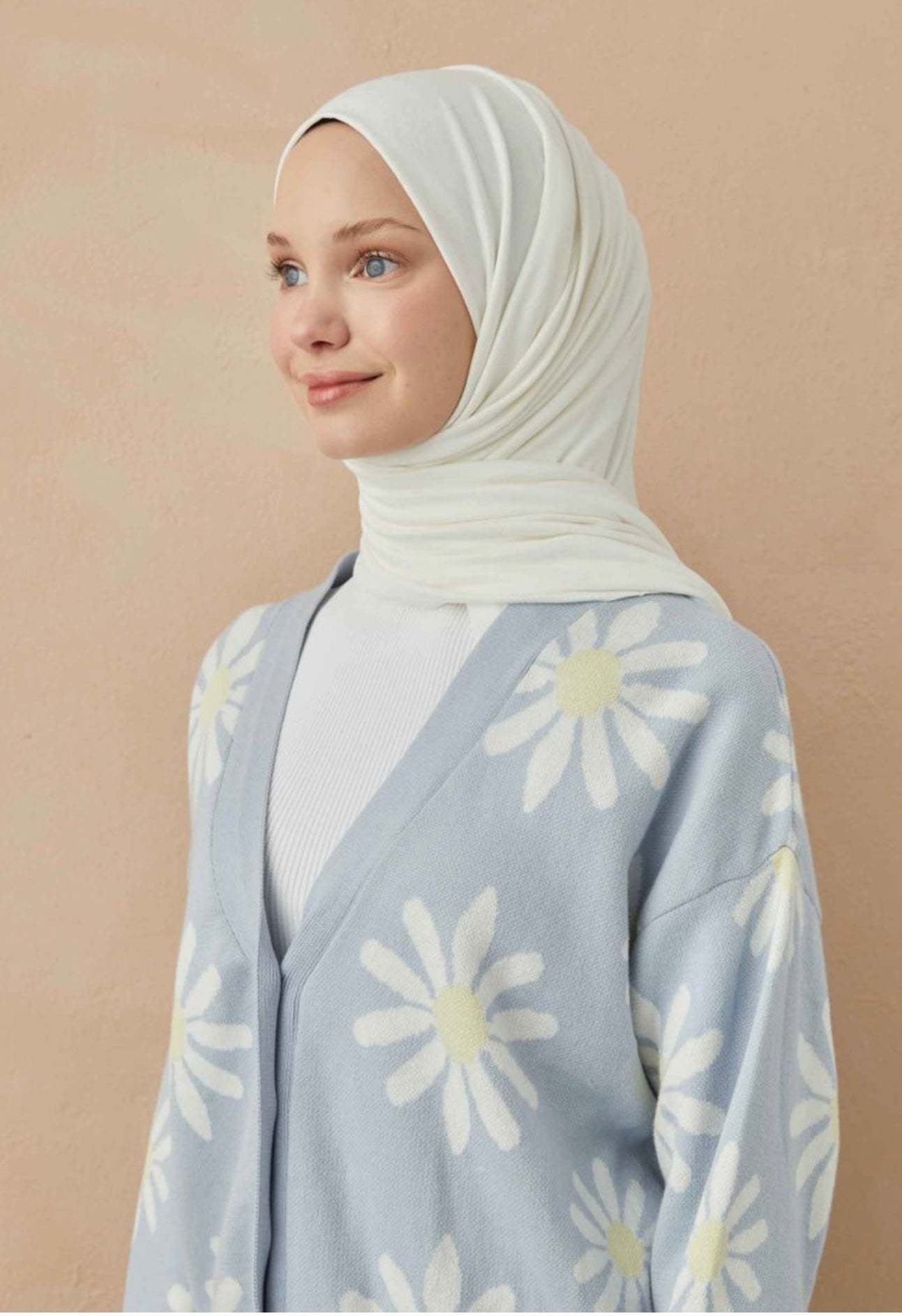 Jersey scarf offwhite