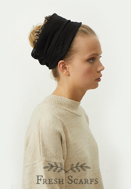 Fresh Scarfs Basic Unterkopftuch in Schwarz