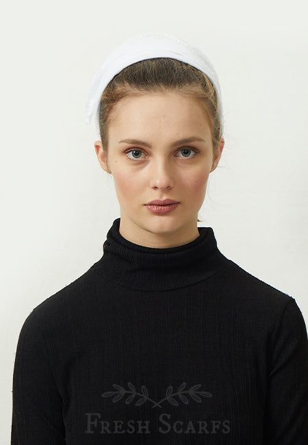 Fresh Scarfs Basic Unterkopfuch in white