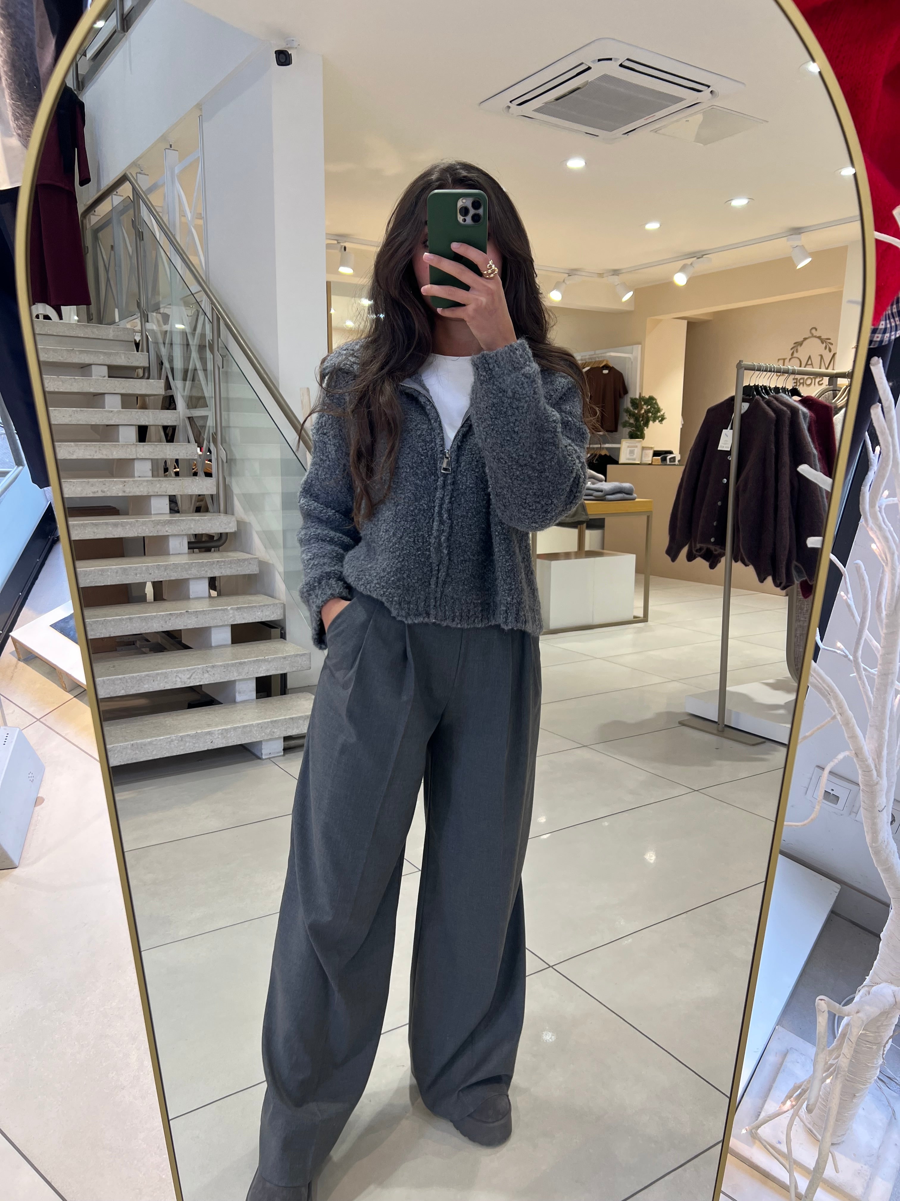 Cardigan mit Reißverschluss