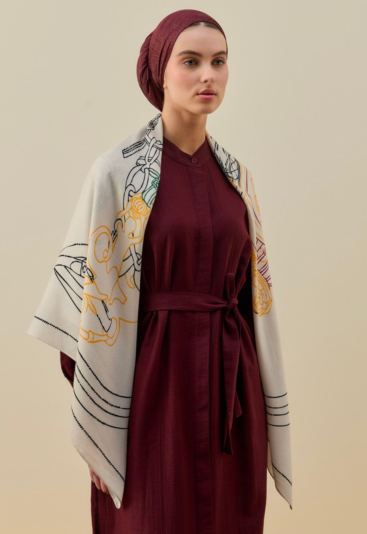 Schulterstola aus natürlicher Struktur