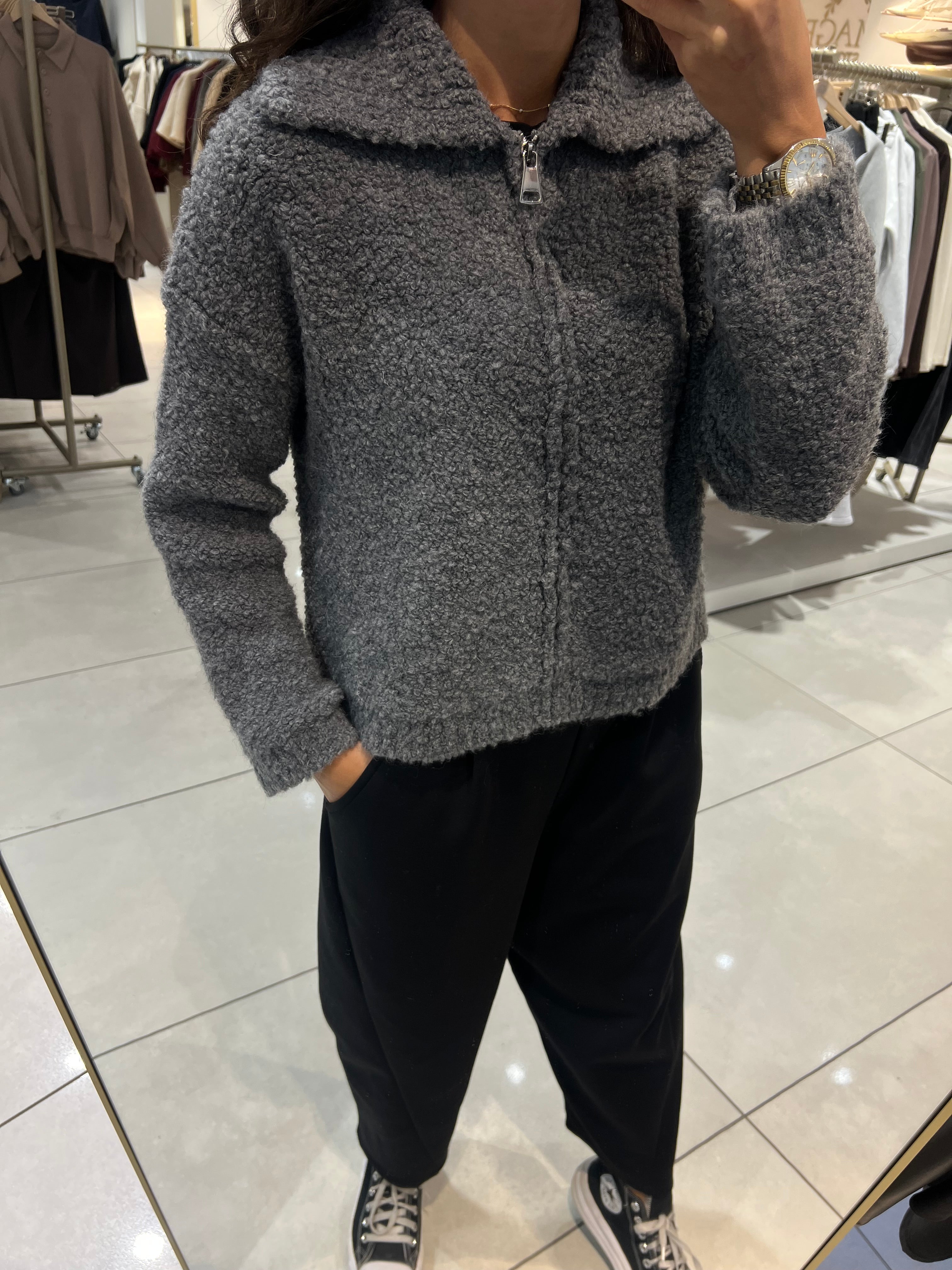 Cardigan mit Reißverschluss