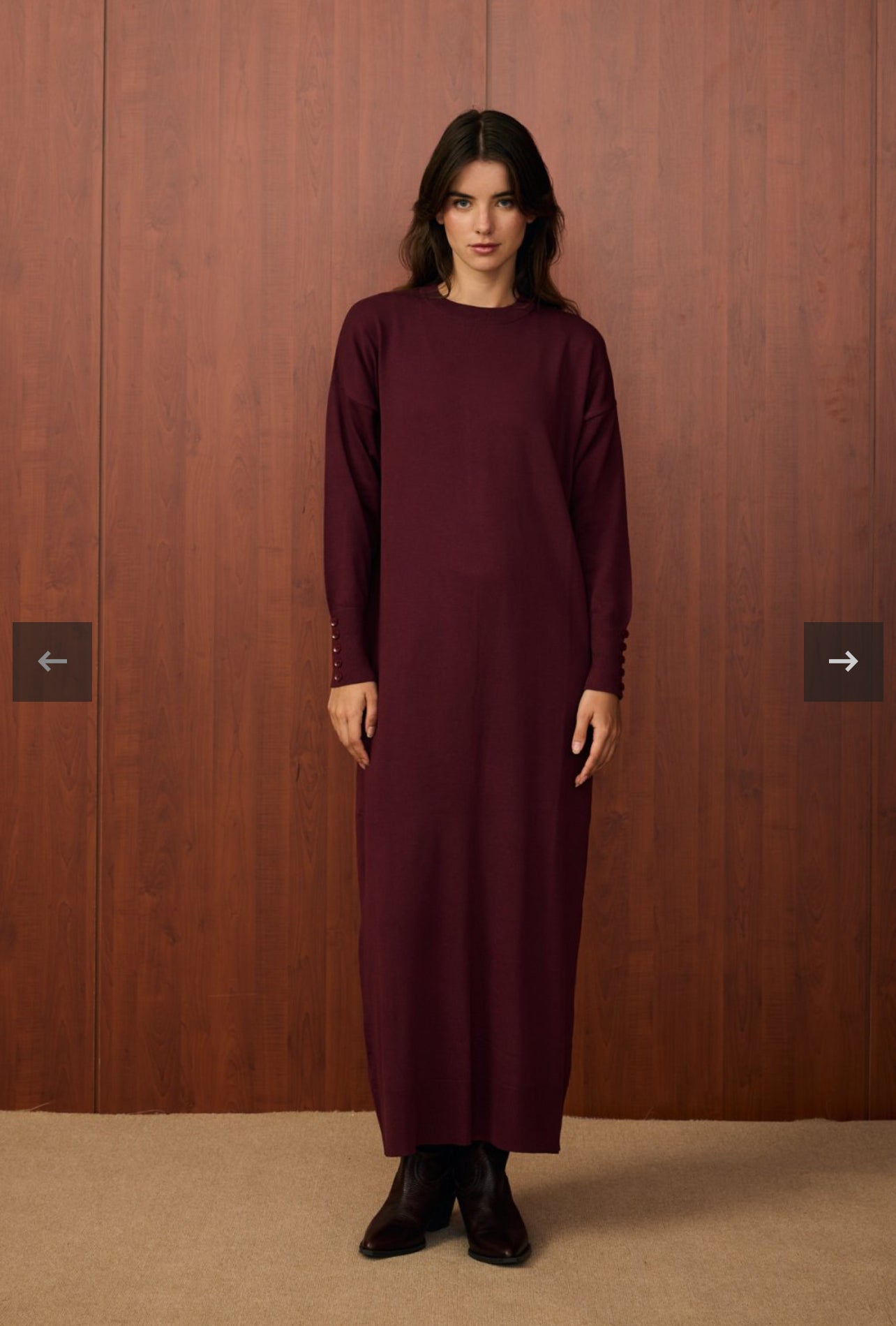 Basic Triko Kleid