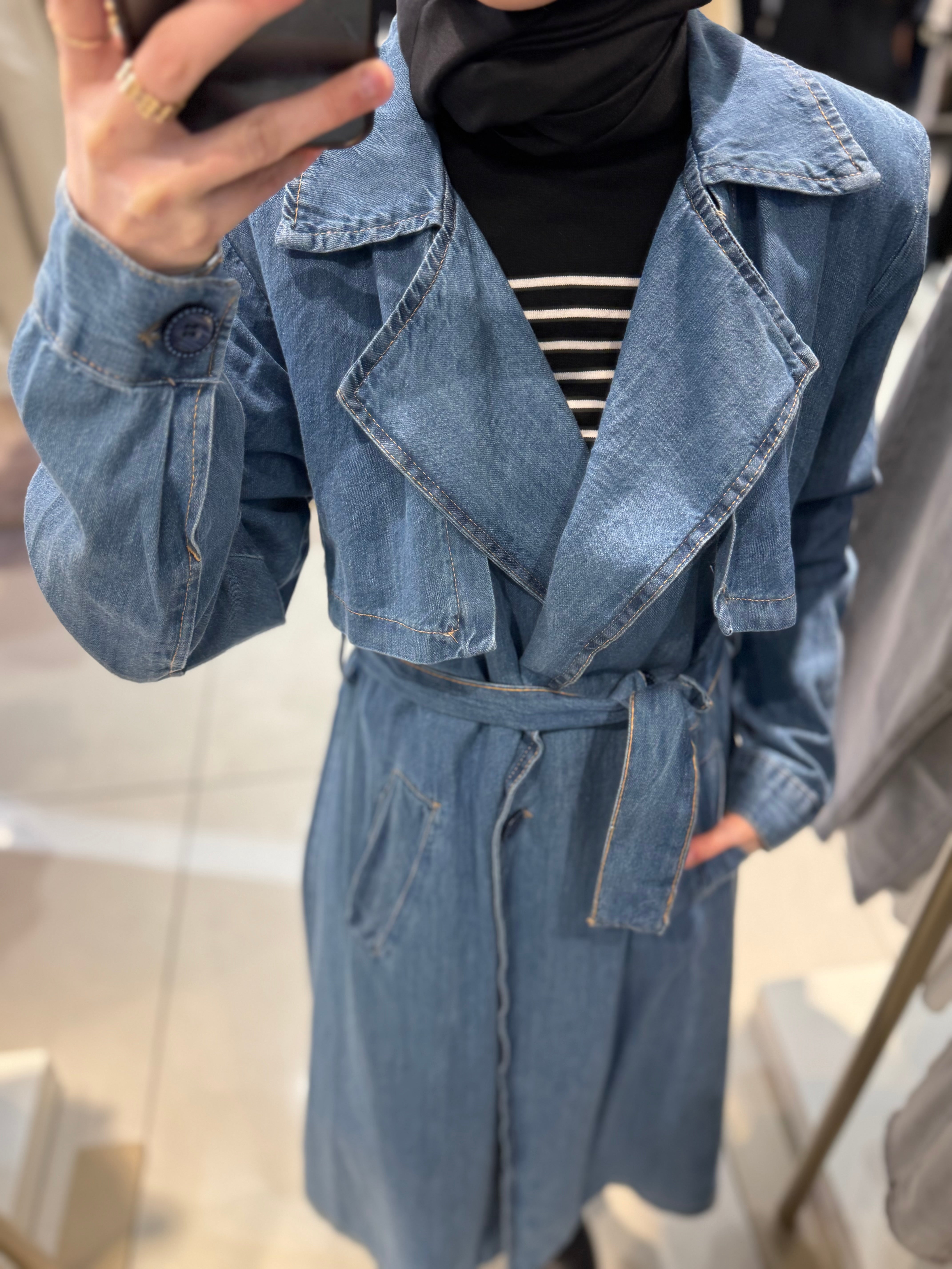 Denim Trenchcoat