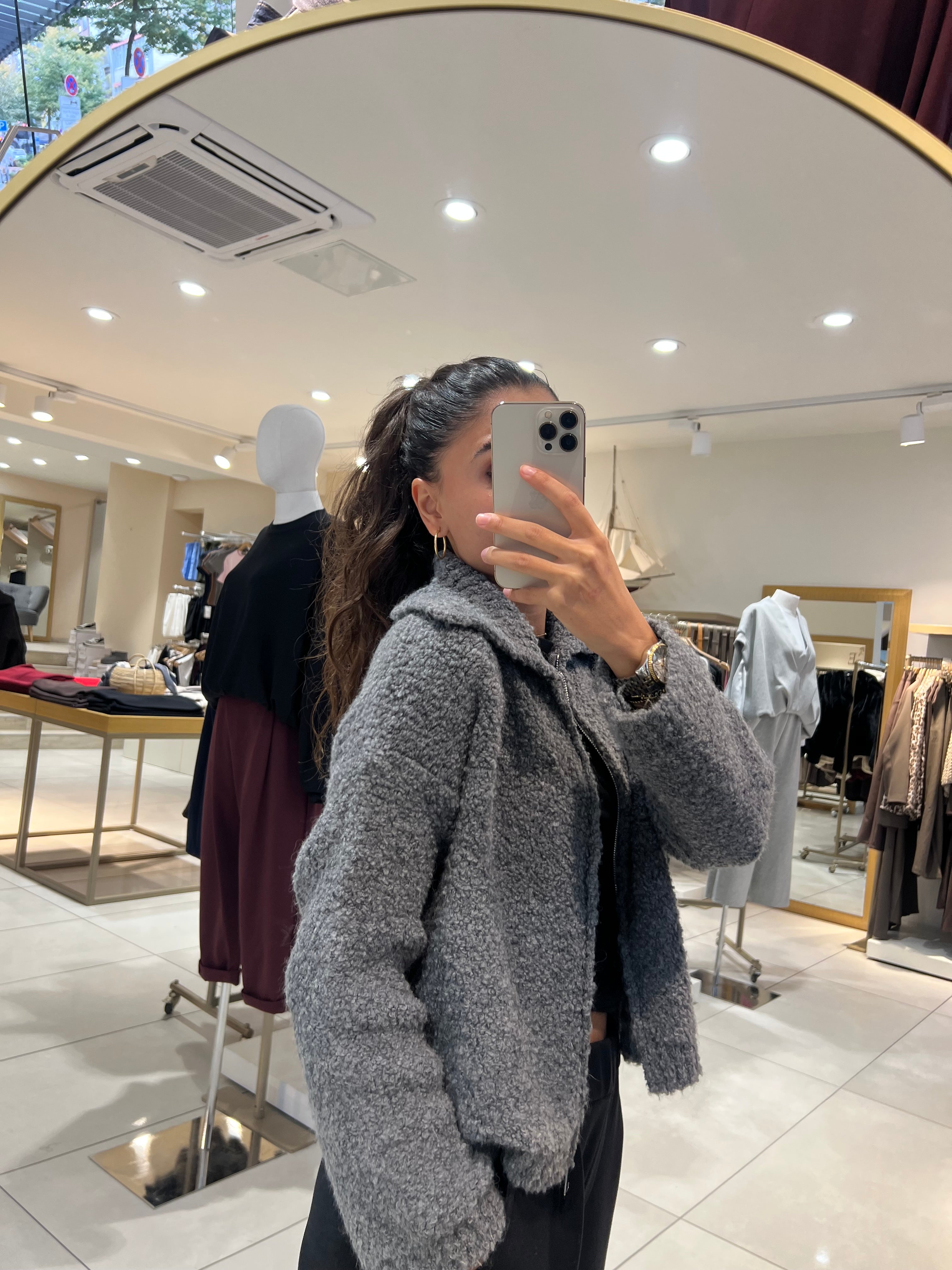 Cardigan mit Reißverschluss