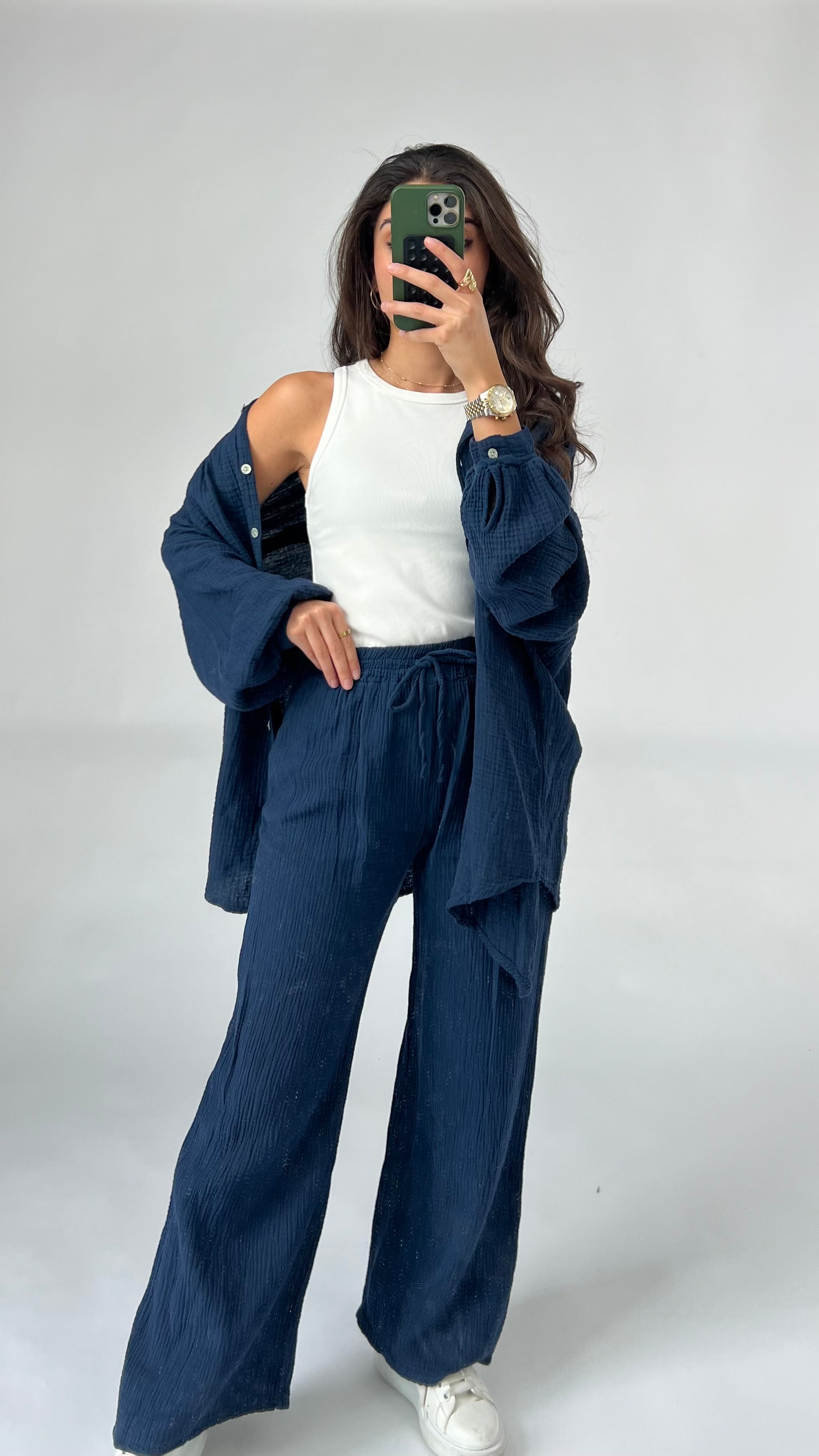 Musselin Zweiteiler mit Hose