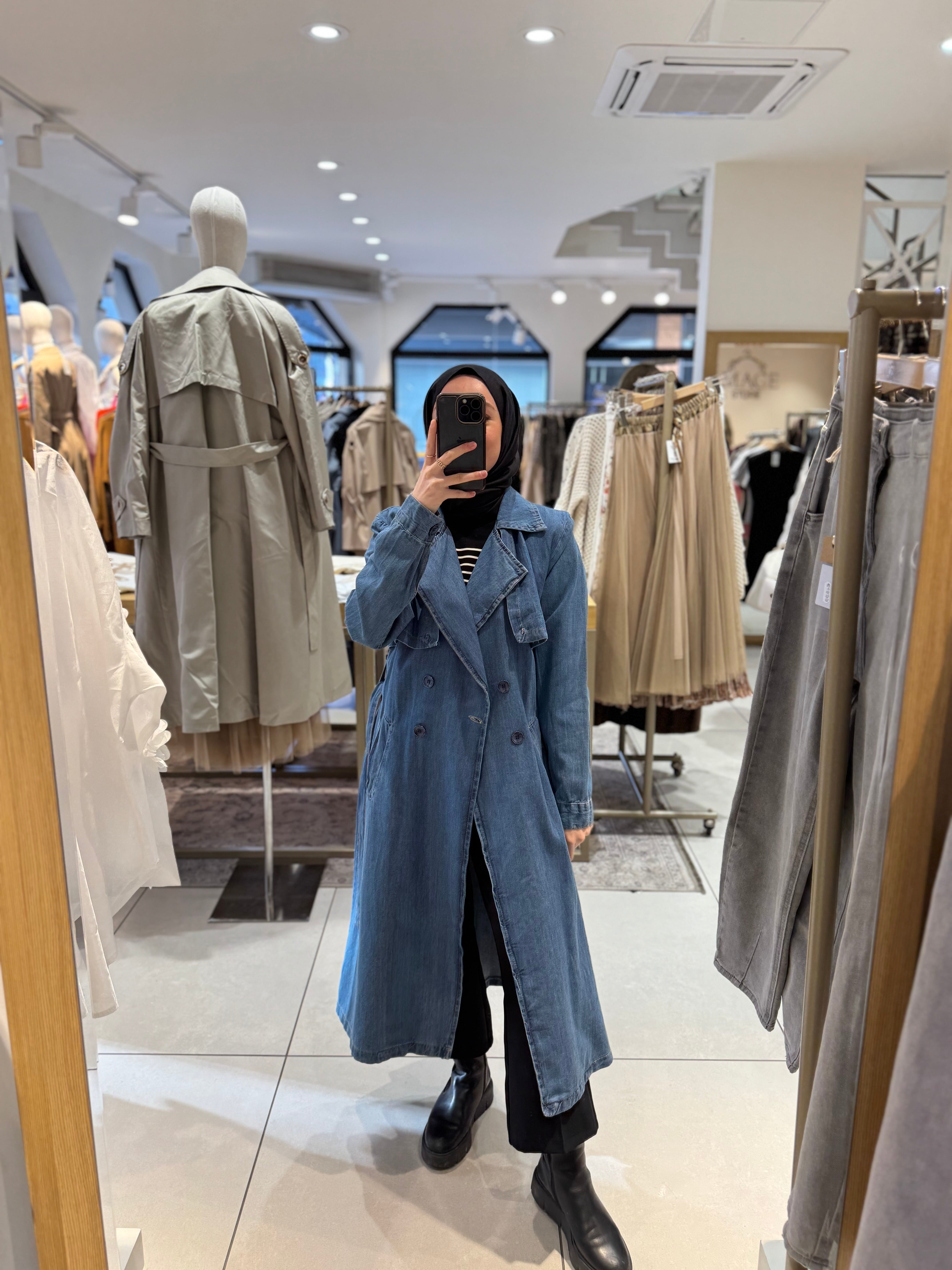 Denim Trenchcoat