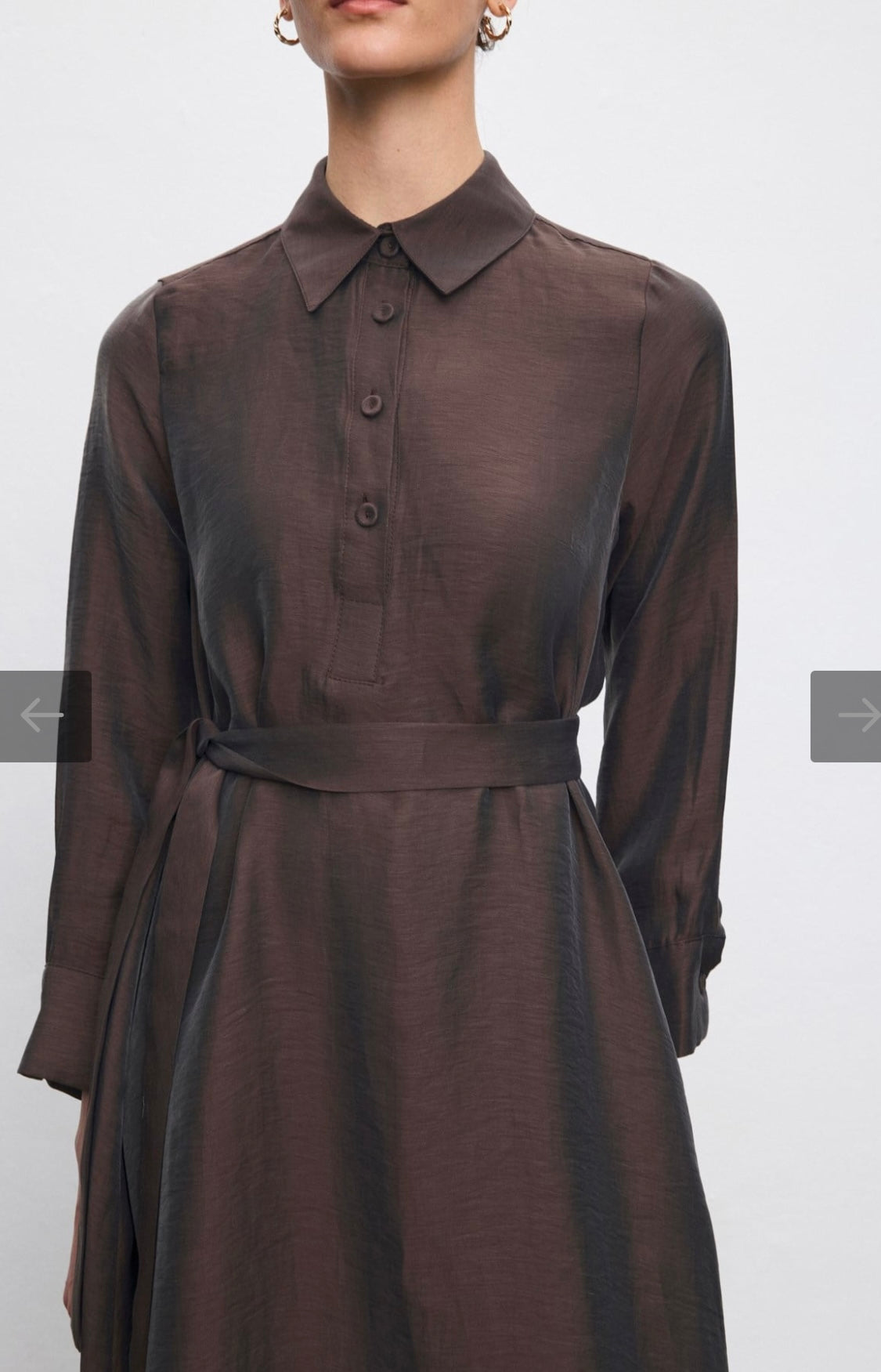 Maya Lyocell Leinenkleid