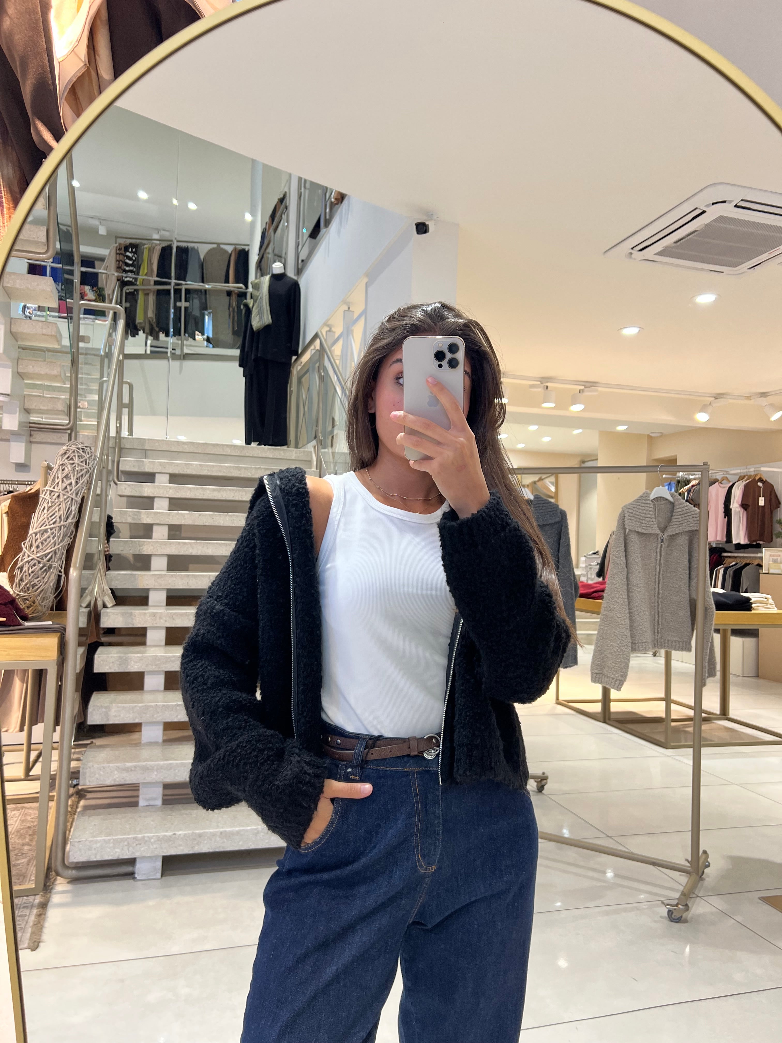 Cardigan mit Reißverschluss