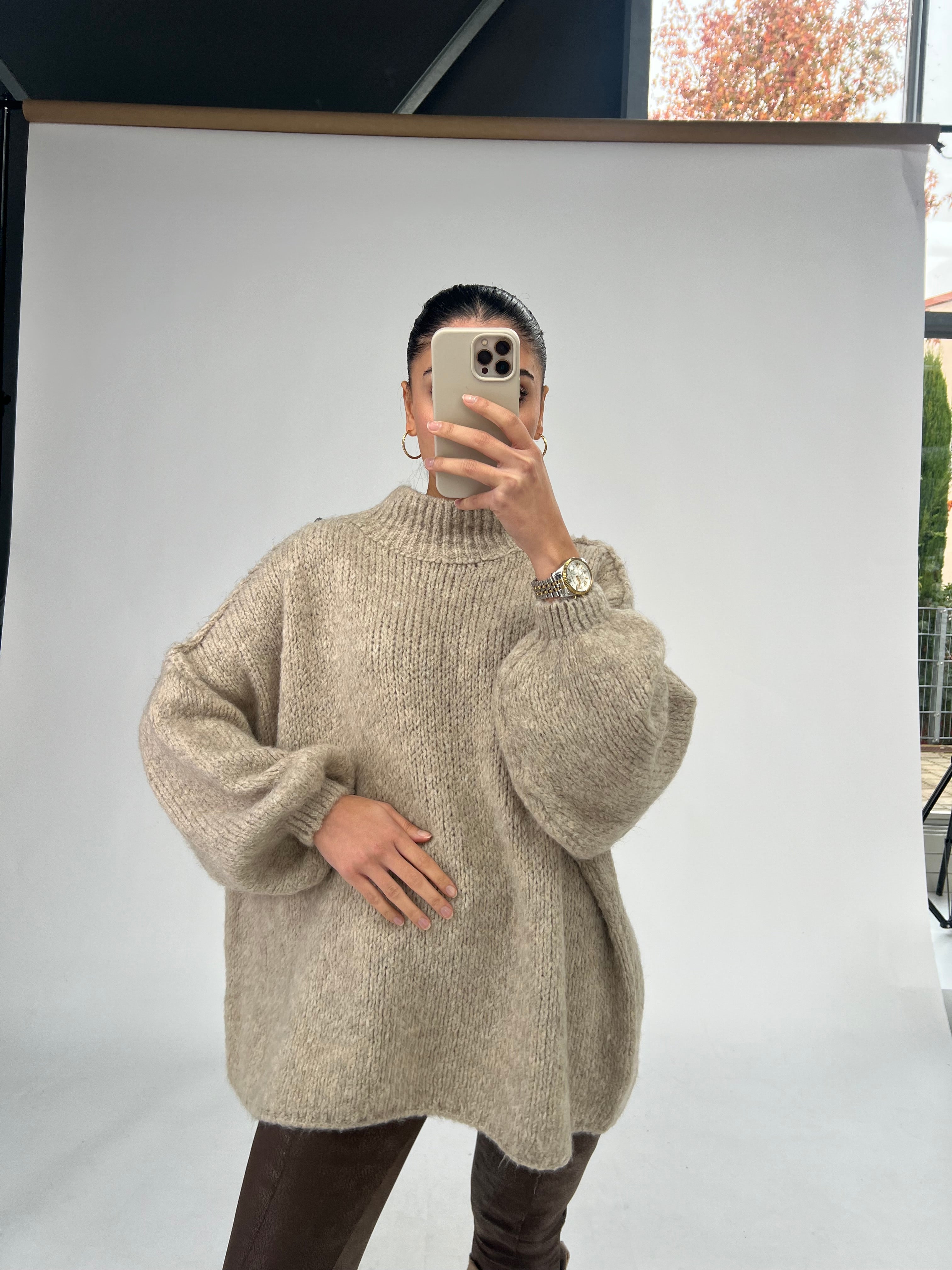 Turtelneck Pullover Latte