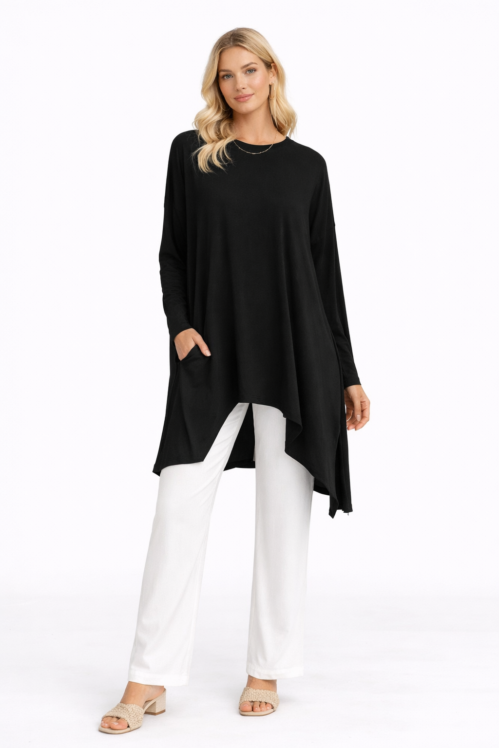 Almarwah Asymmetrische Basic Tunika 102254