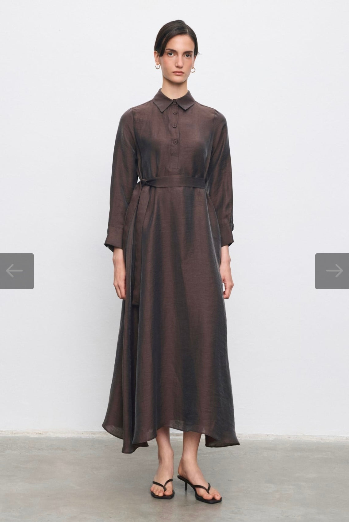 Maya Lyocell Leinenkleid