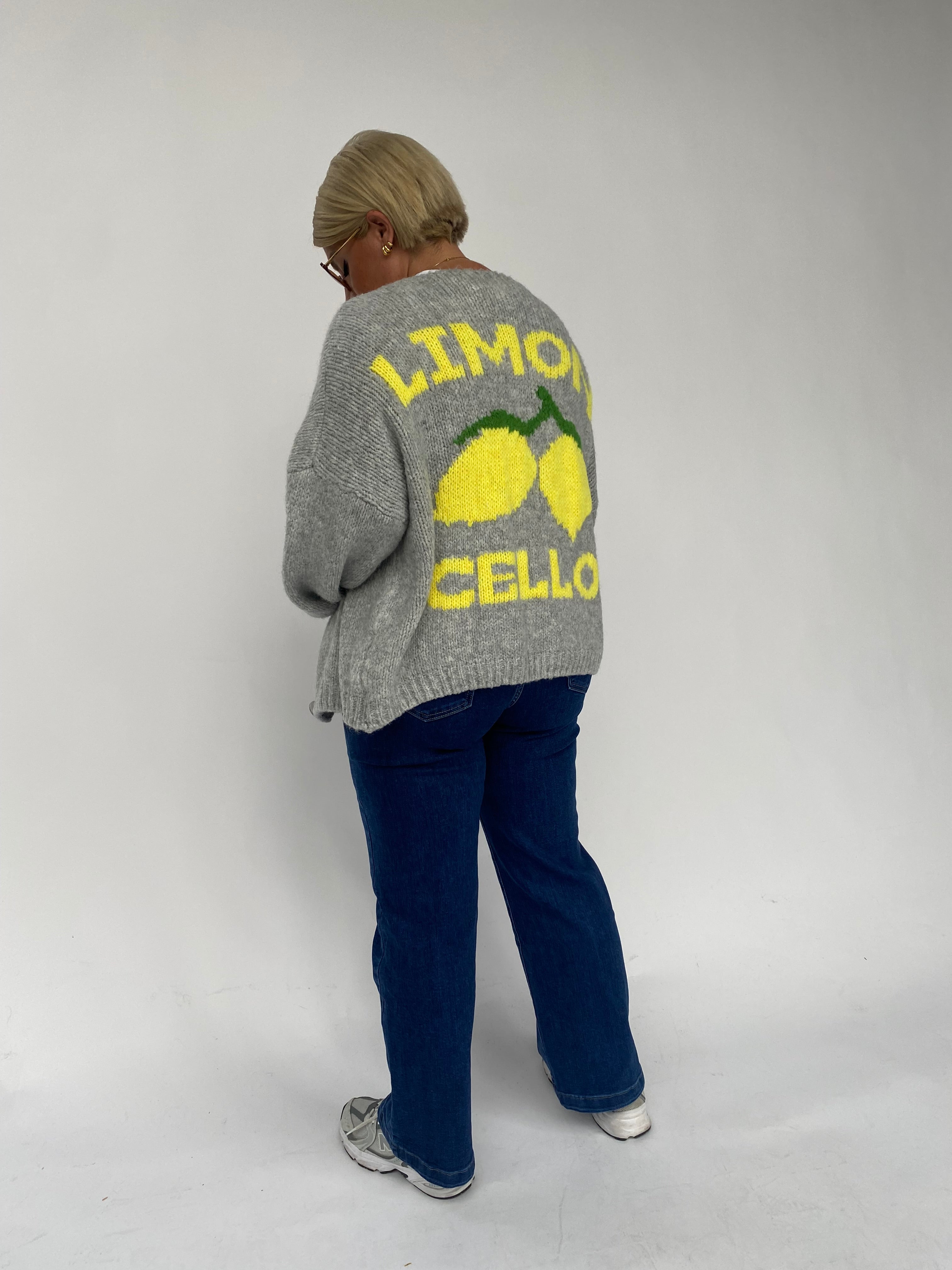 Lemon Strickjacke in Grau