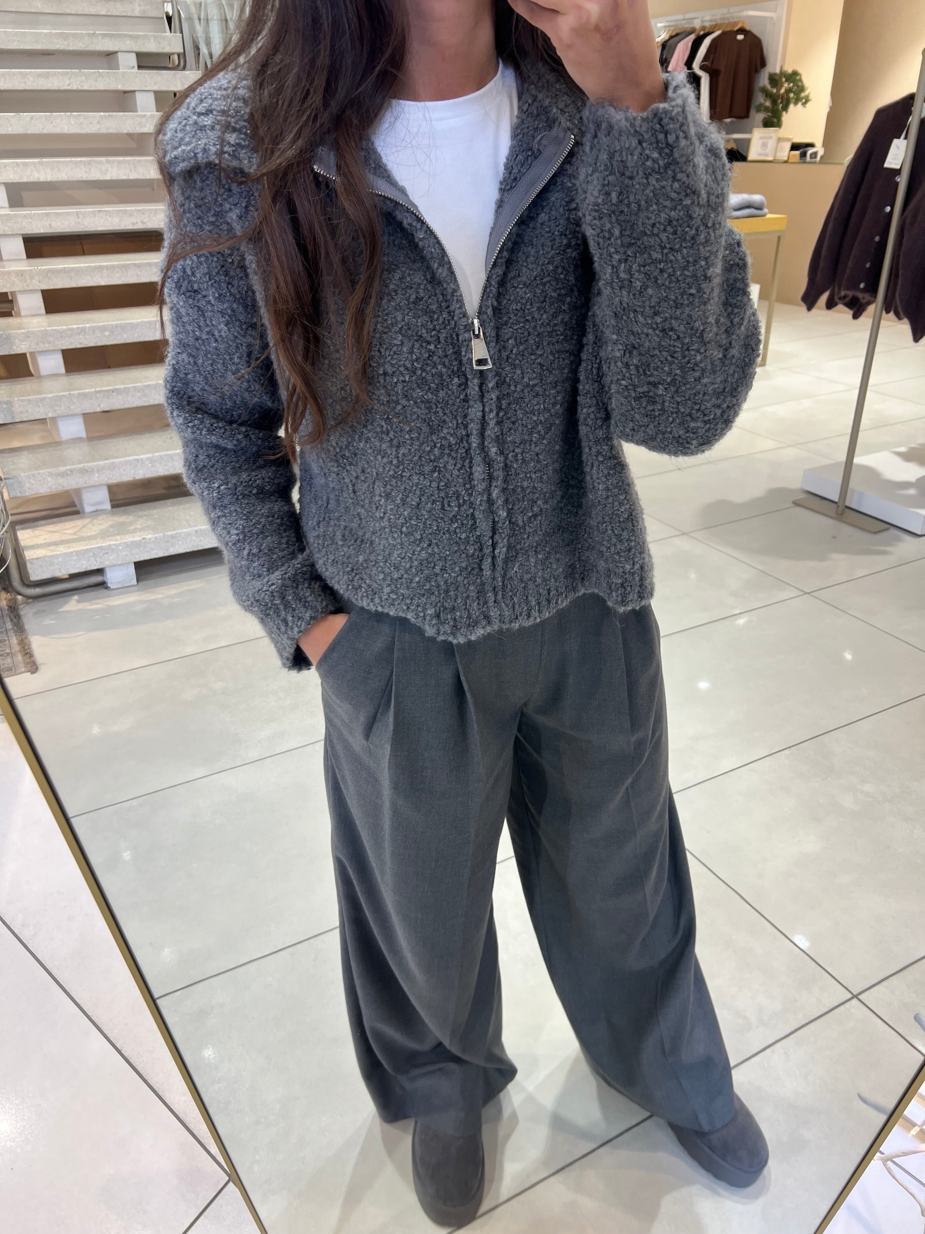 Cardigan mit Reißverschluss