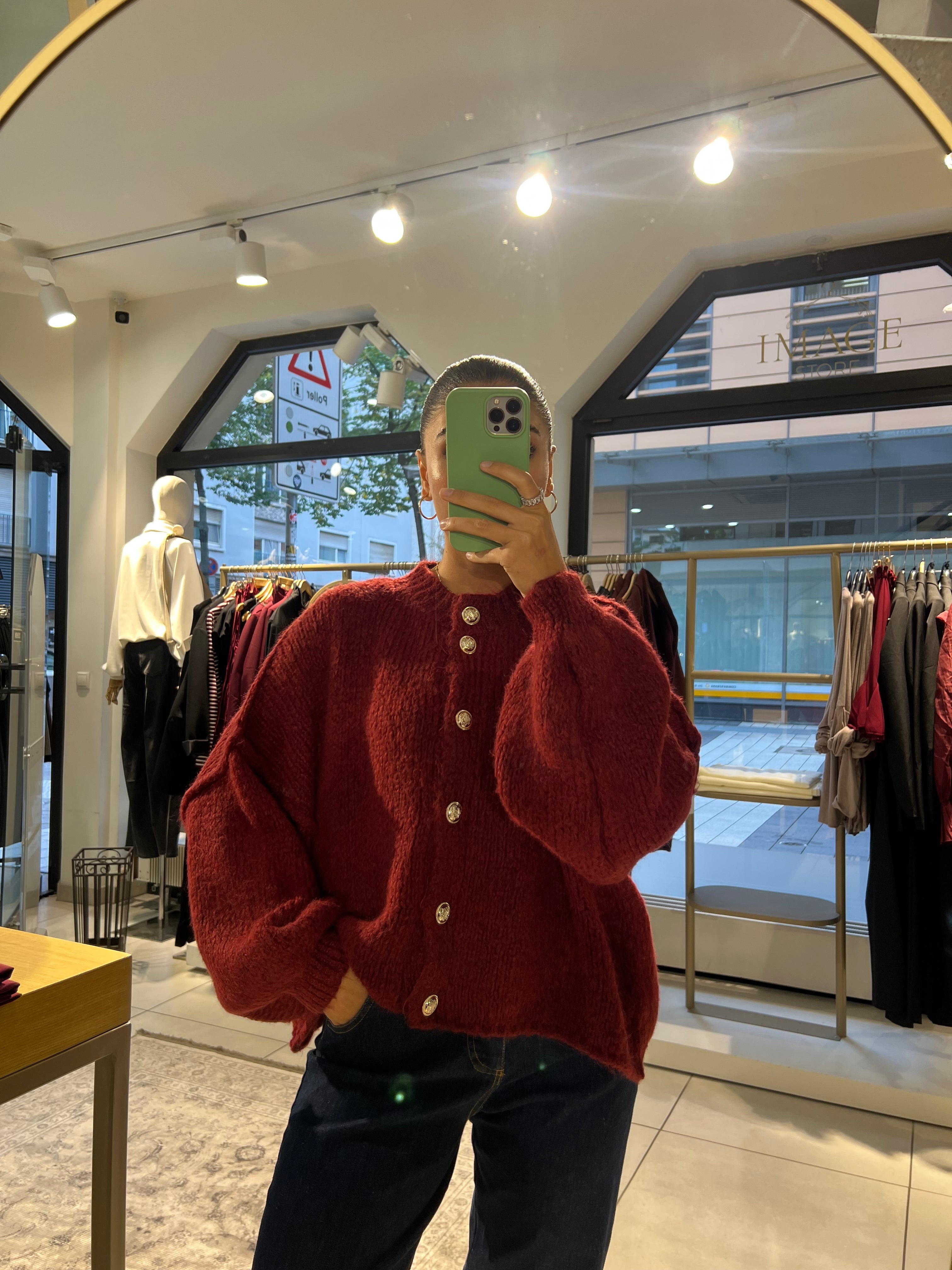 Oversize Cardigan Kurz
