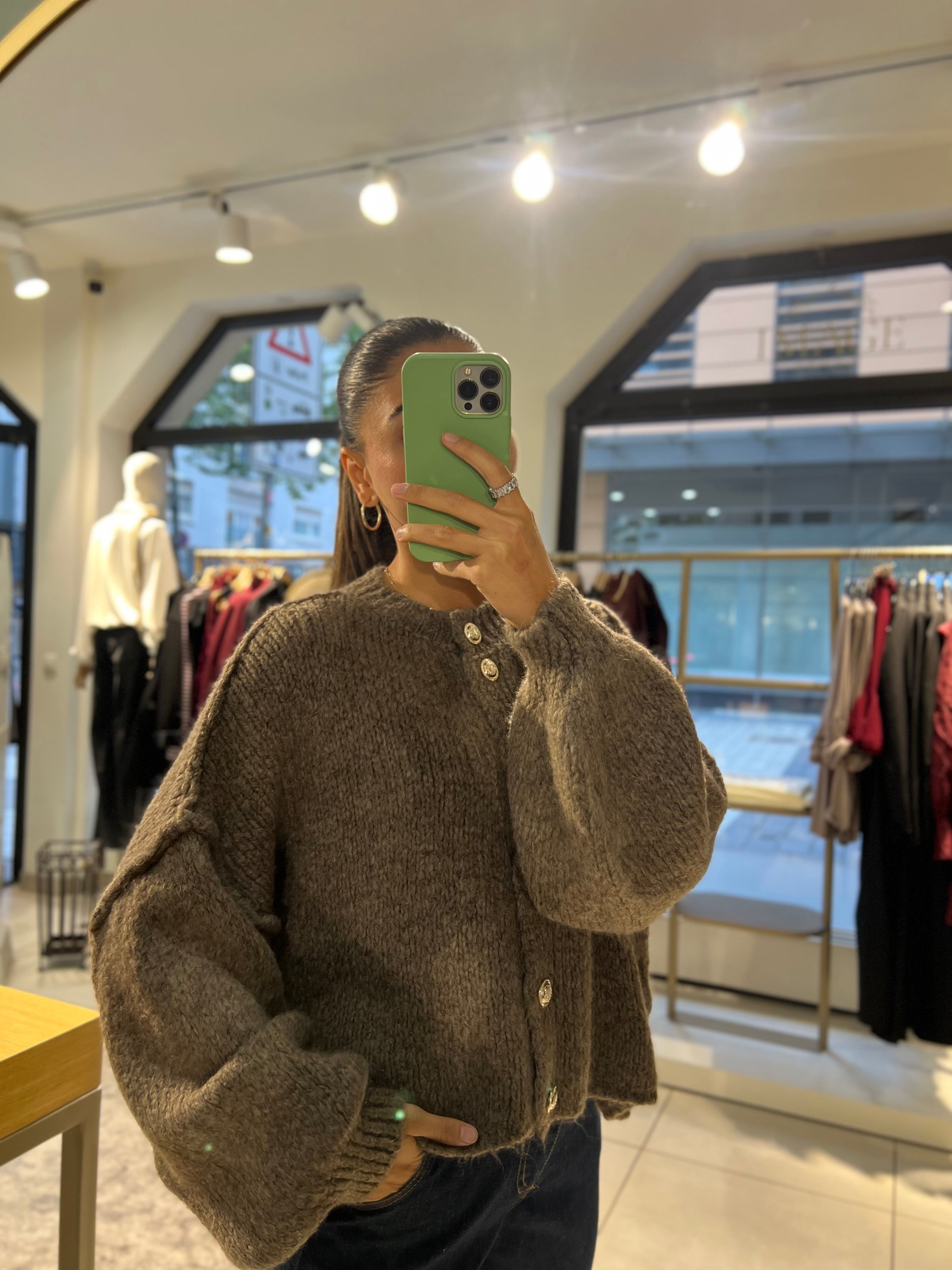 Oversize Cardigan Kurz