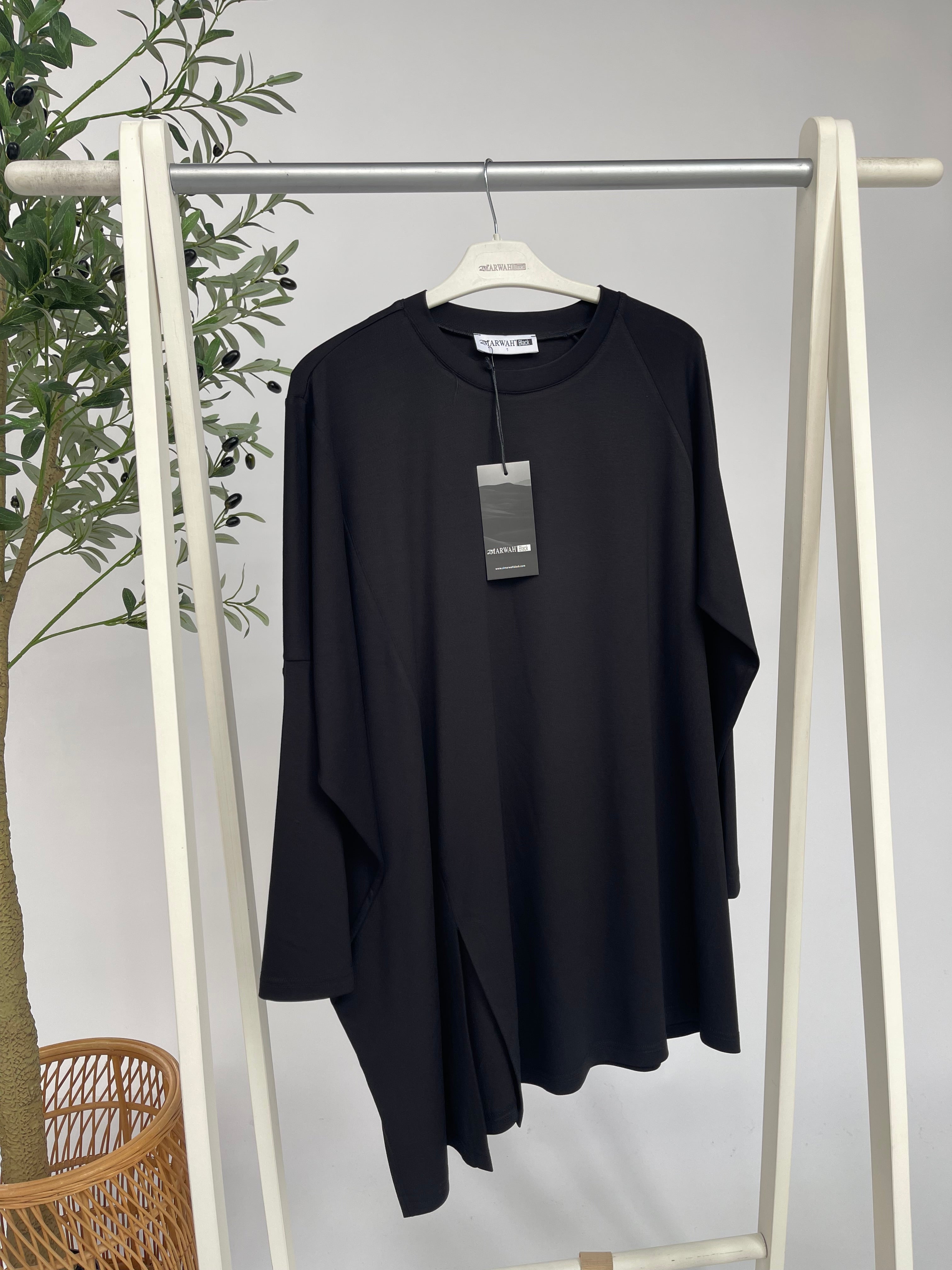 Almarwah Black Basic Tunika